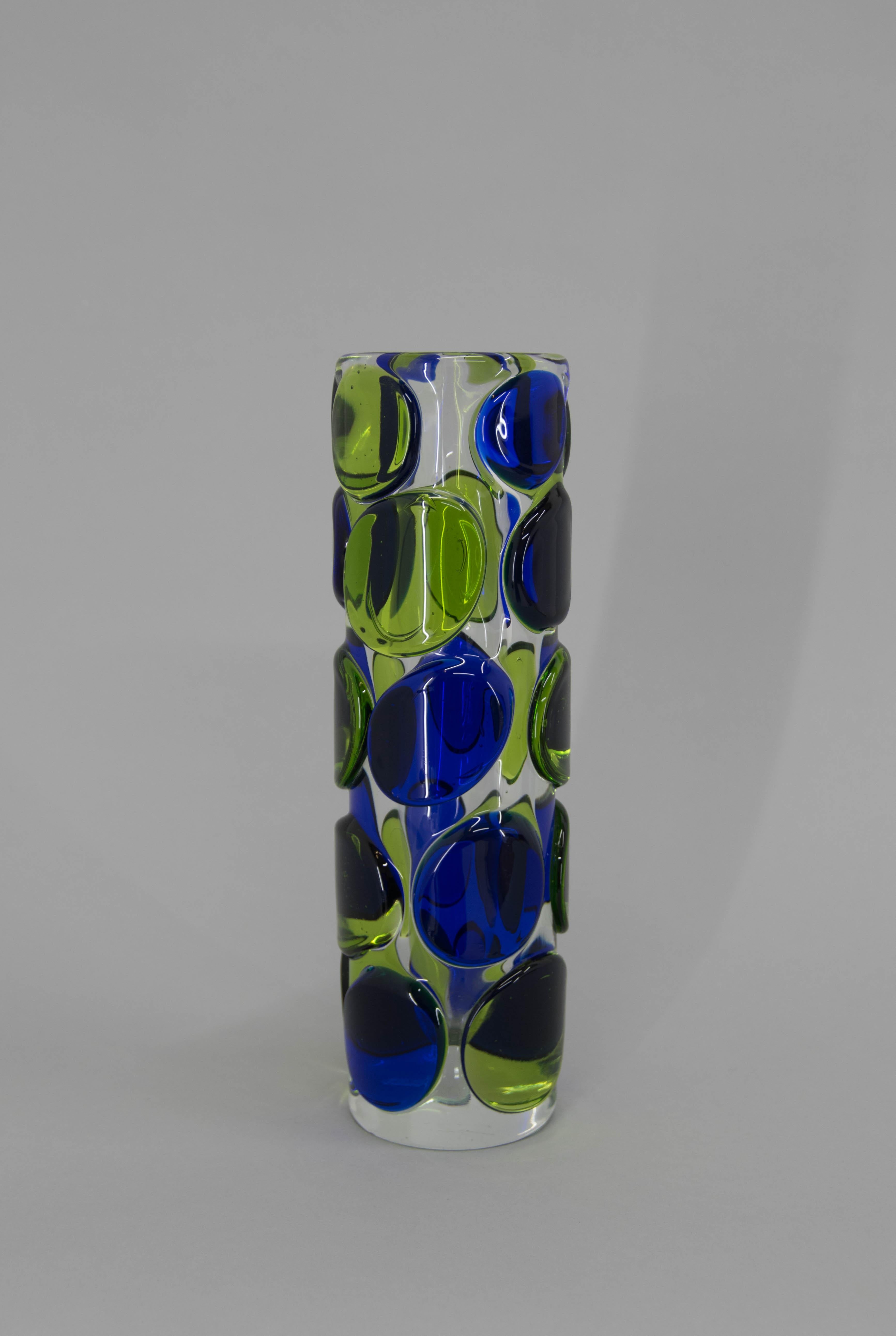 Modern Art Glass Vase by Jaroslav Svoboda, circa 1980