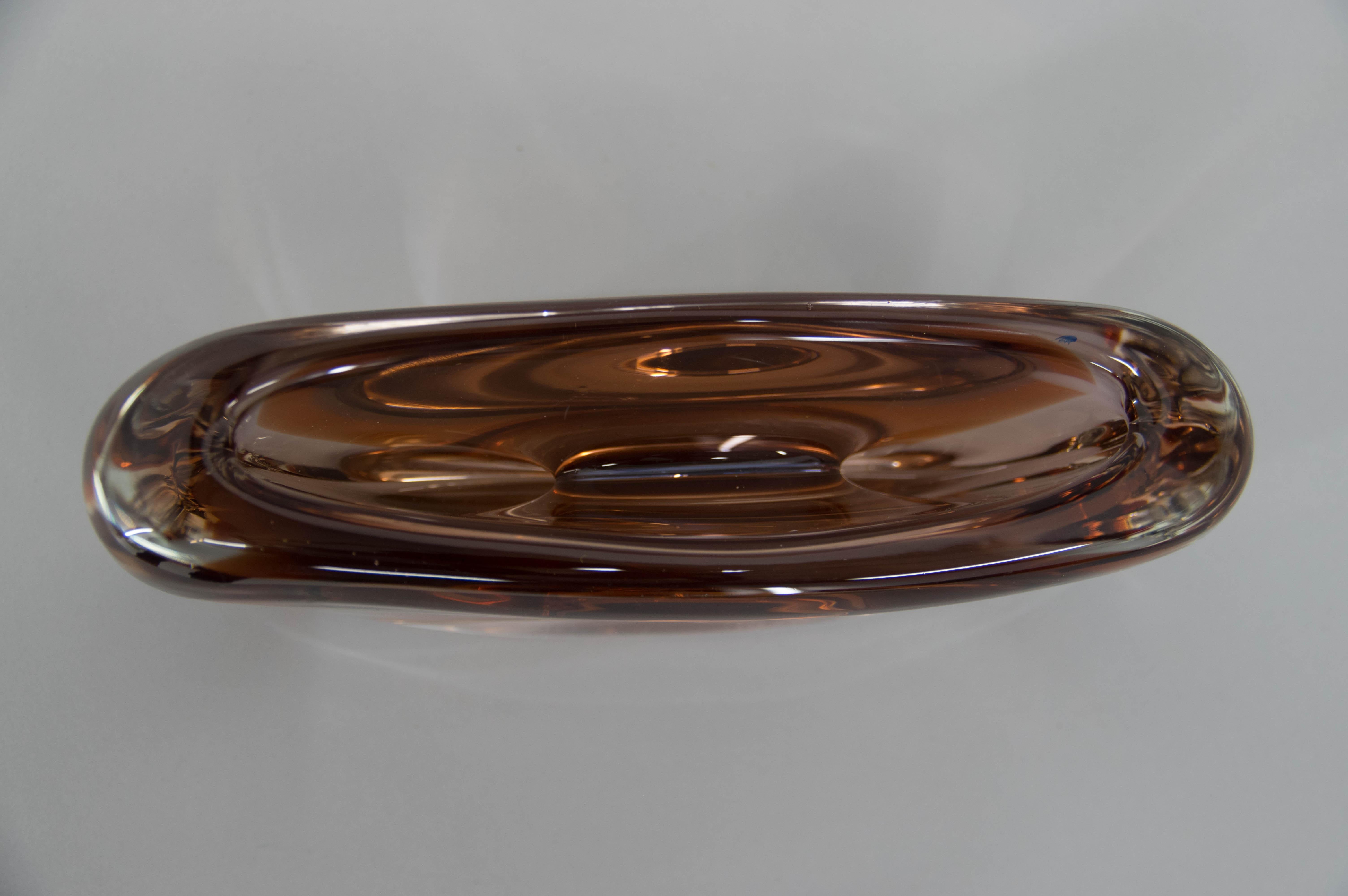 Czech Art Glass Vase by Jaroslav Svoboda, circa 1980 For Sale