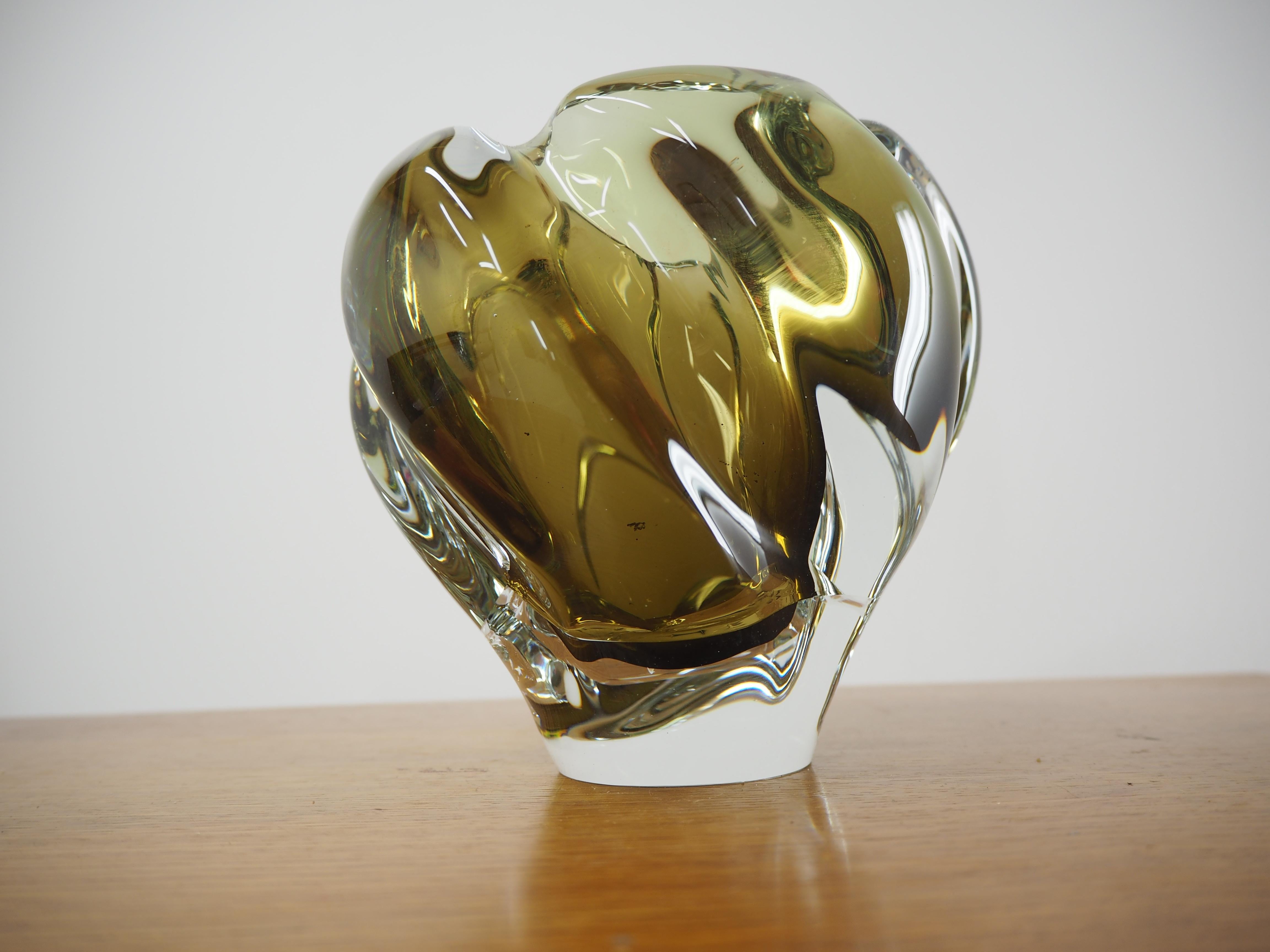 Mid-Century Modern Art Glass Vase by Josef Hospodka for Chribska Glassworks, 1960s