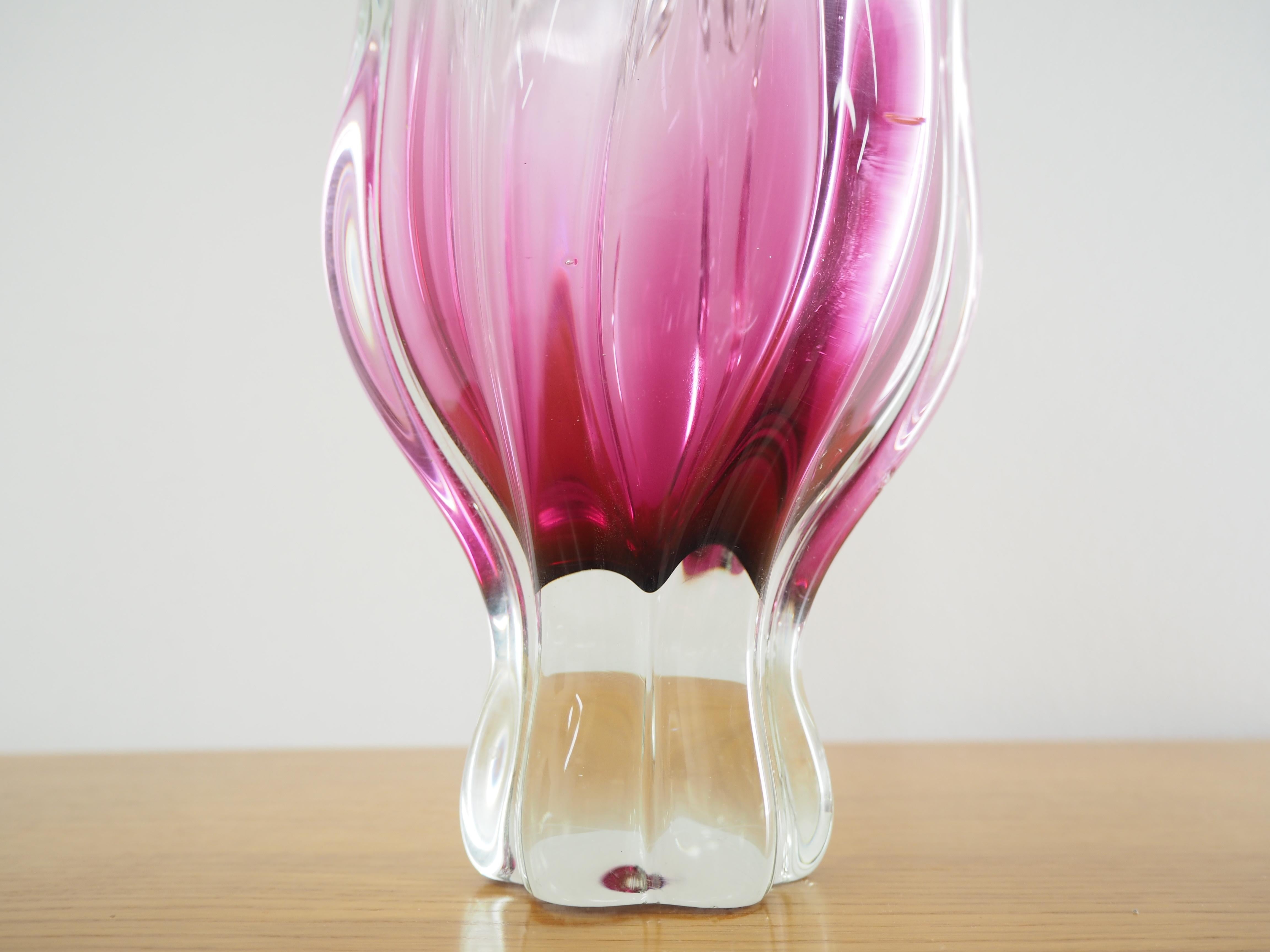 Mid-20th Century Art Glass Vase by Josef Hospodka for Chribska Glassworks, 1960s