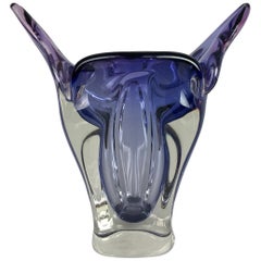 Art Glass Vase by Josef Hospodka for Chribska Glassworks, 1960s