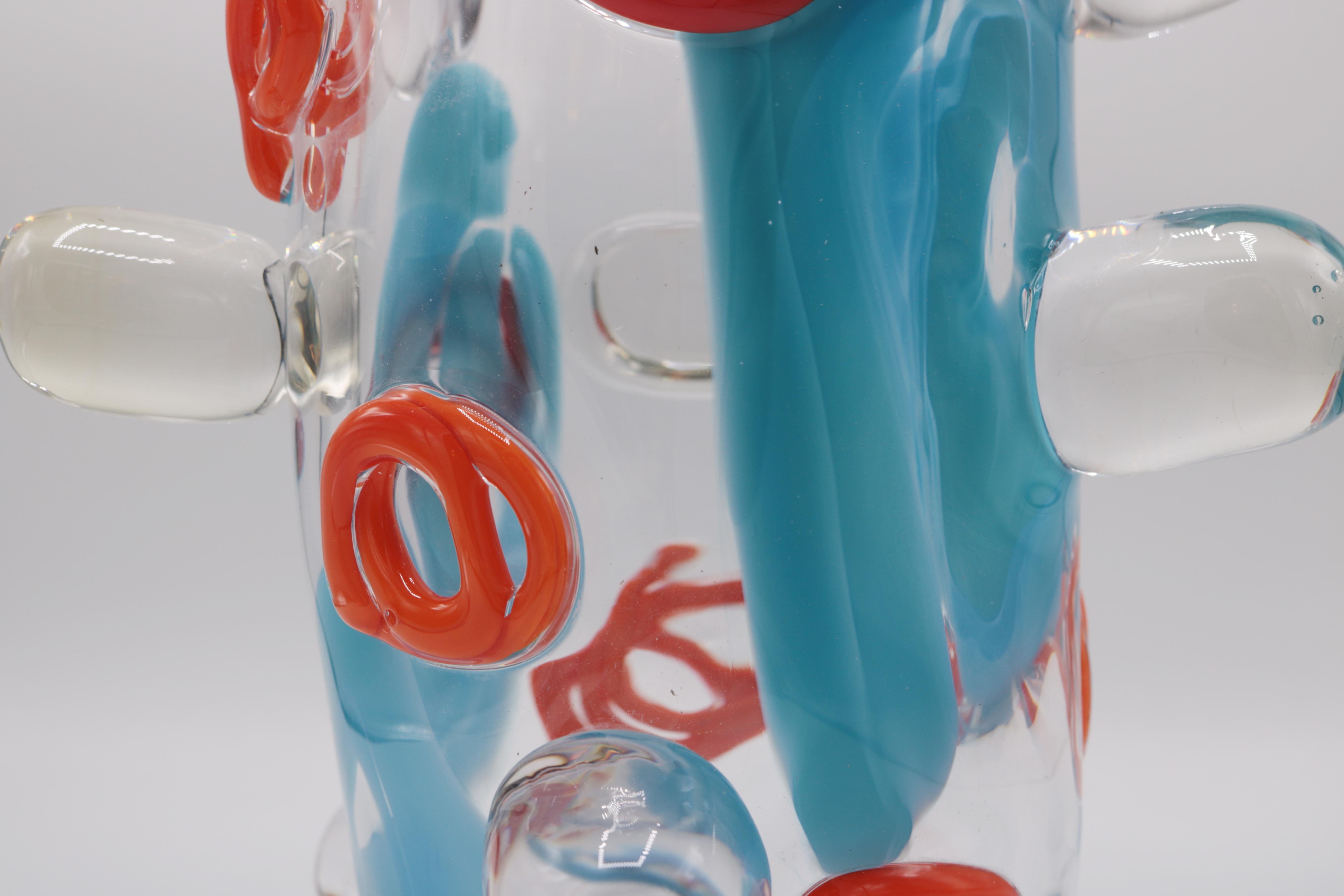 Moderne Vase en verre d'art de Martin Postch en vente
