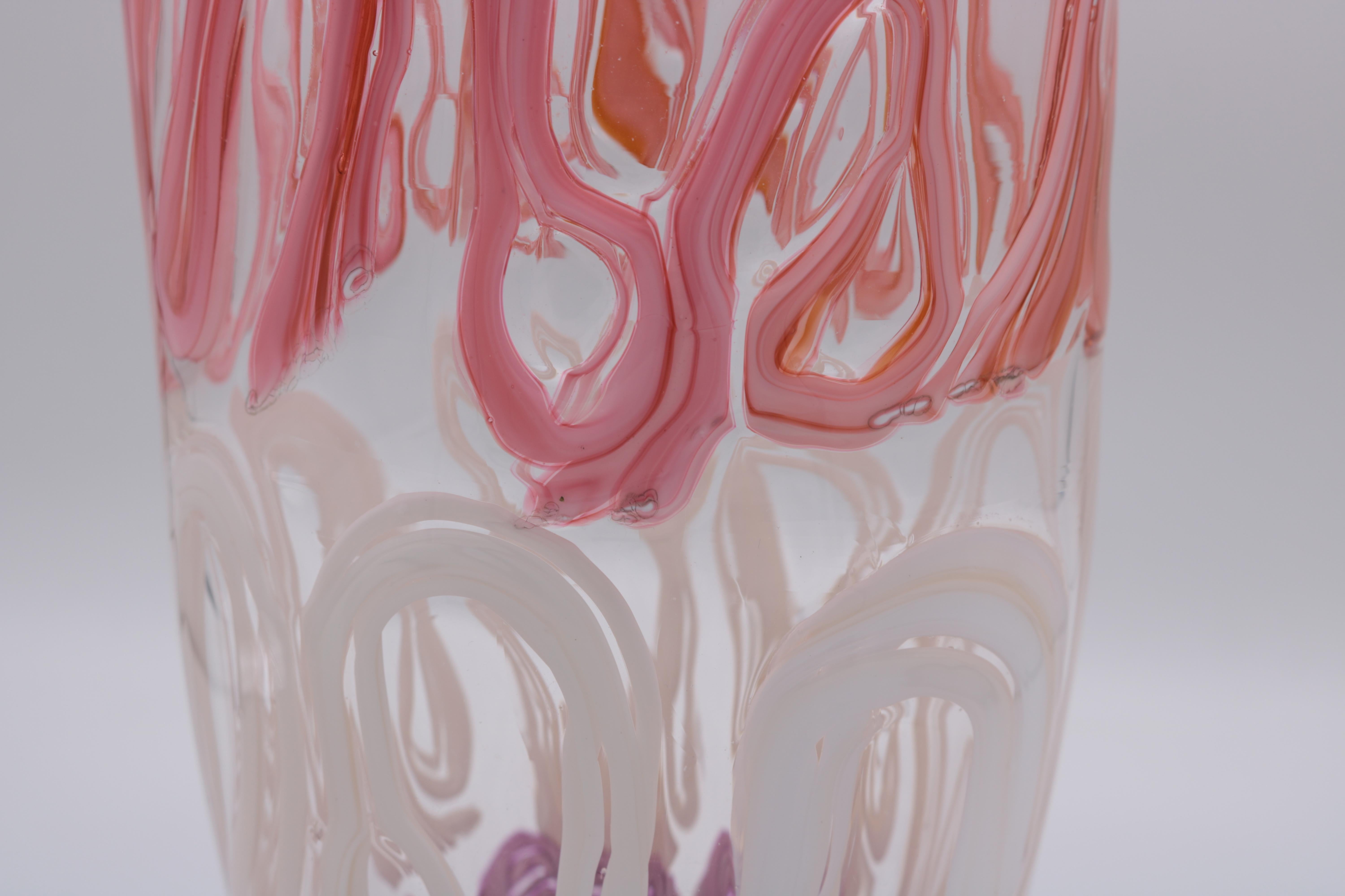 Modern Art Glass Vase by Martin Postch For Sale