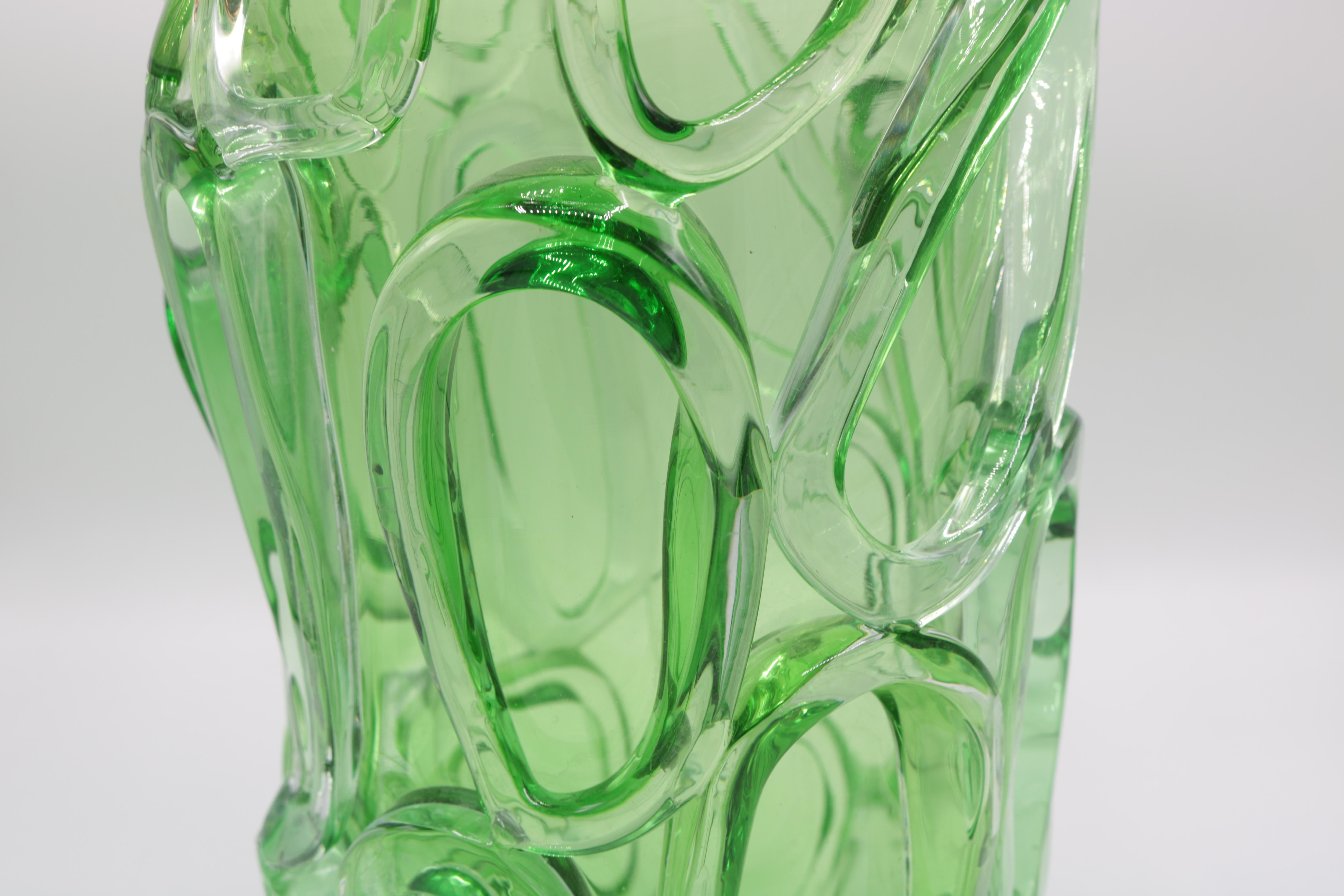 Vase aus Kunstglas von Martin Postch (Moderne) im Angebot