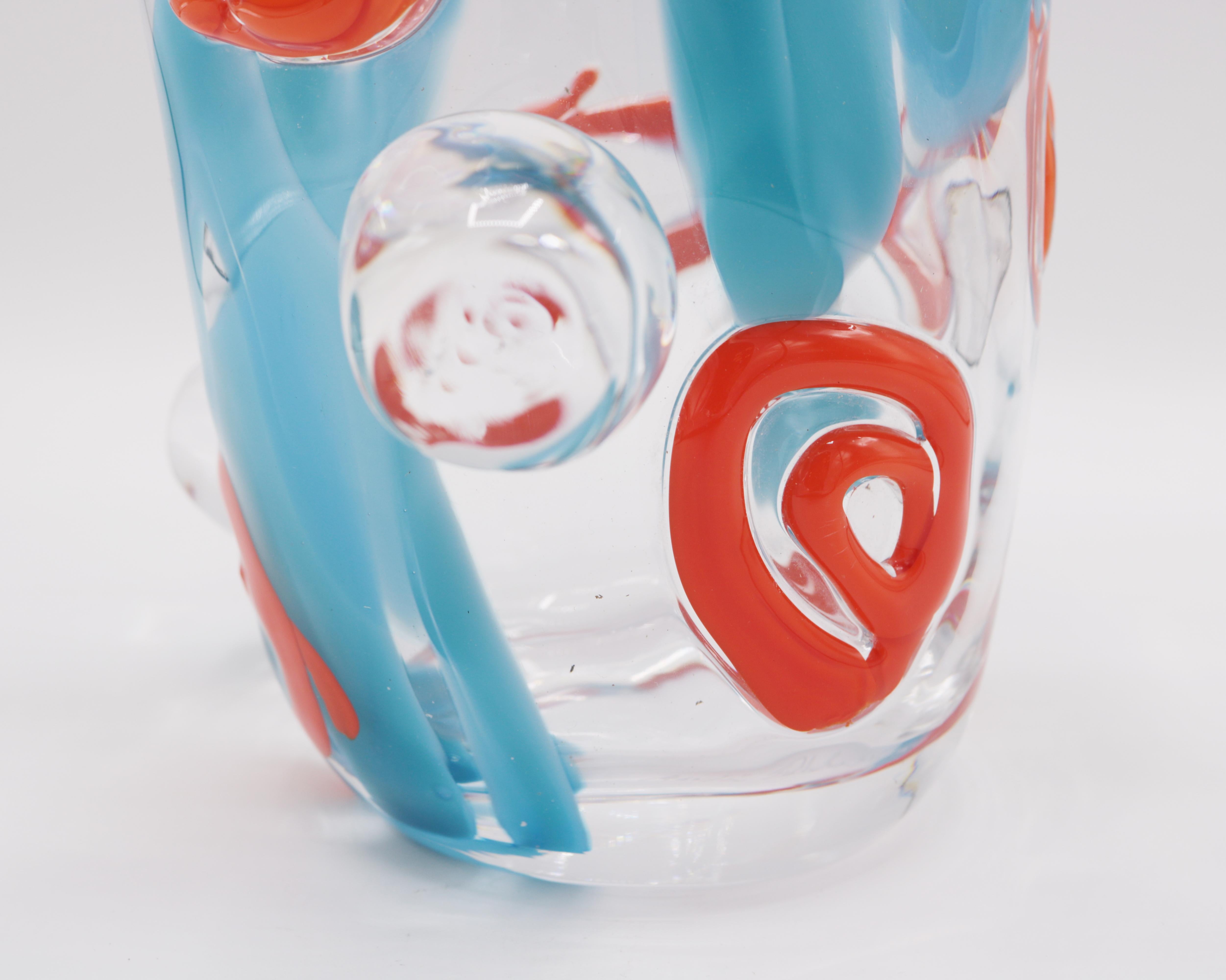 Vase aus Kunstglas von Martin Postch (Deutsch) im Angebot