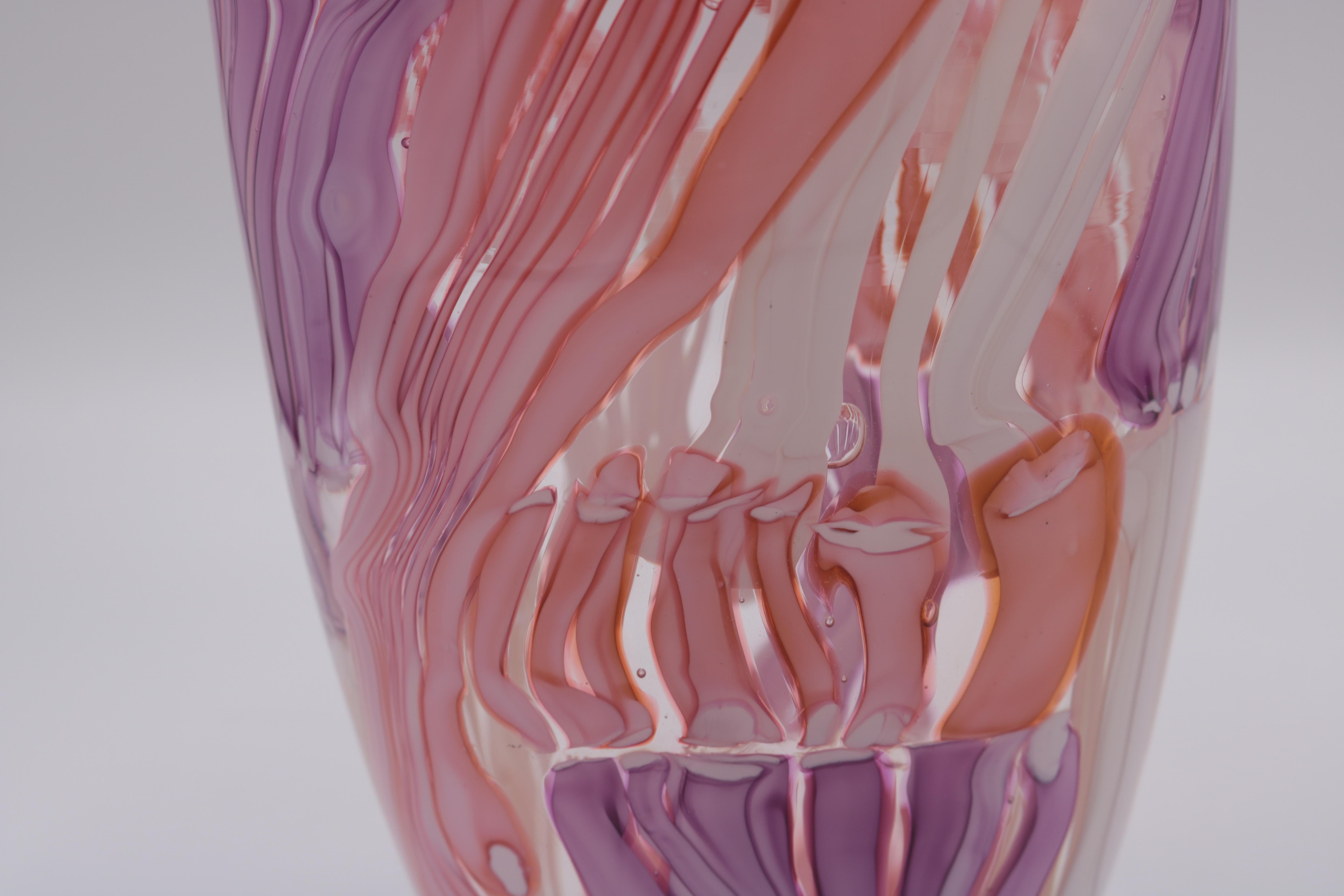Vase aus Kunstglas von Martin Postch im Zustand „Gut“ im Angebot in New York, NY