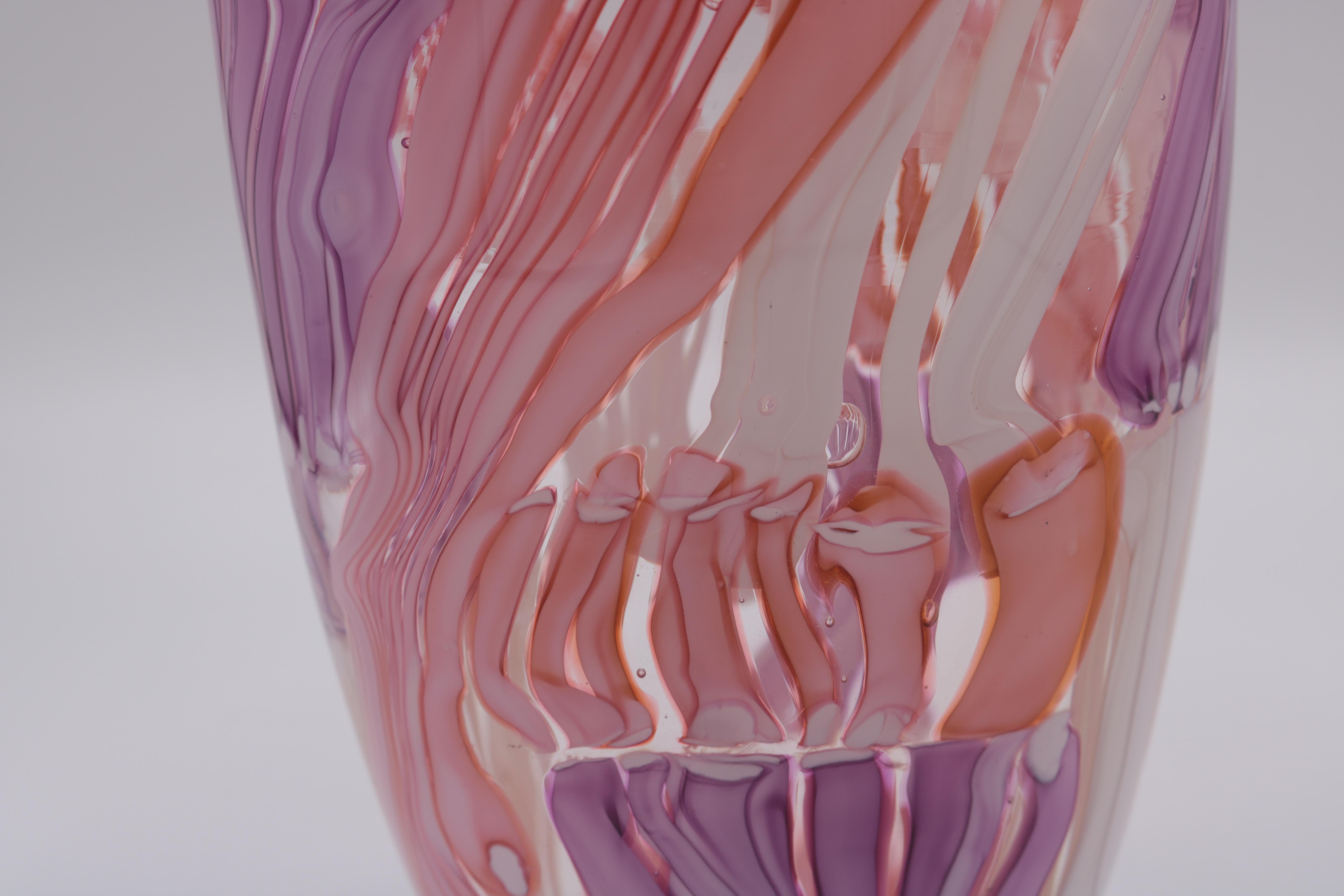 Vaso in vetro artistico di Martin Postch In condizioni buone in vendita a New York, NY