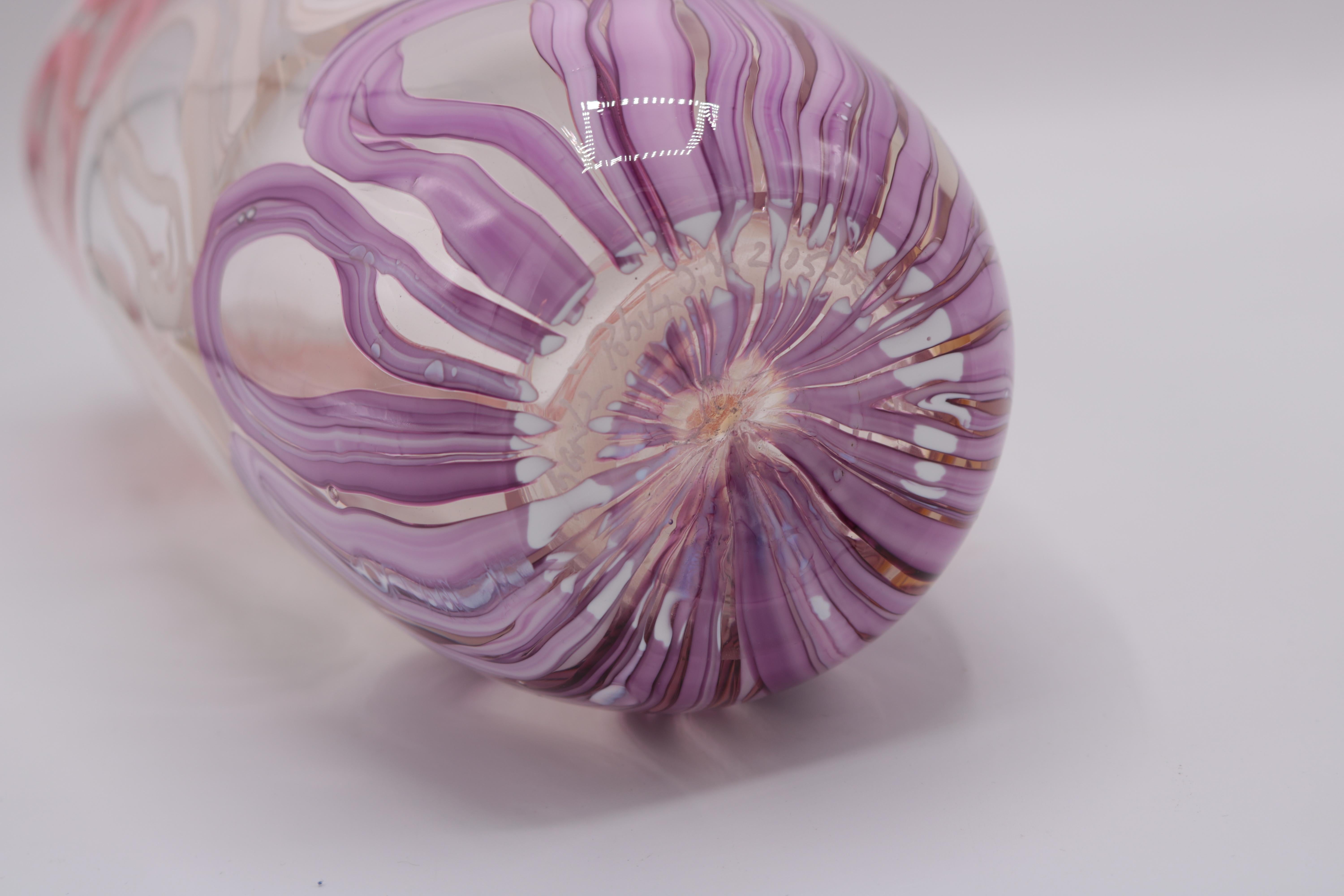 Art Glass Vase by Martin Postch In Good Condition For Sale In New York, NY
