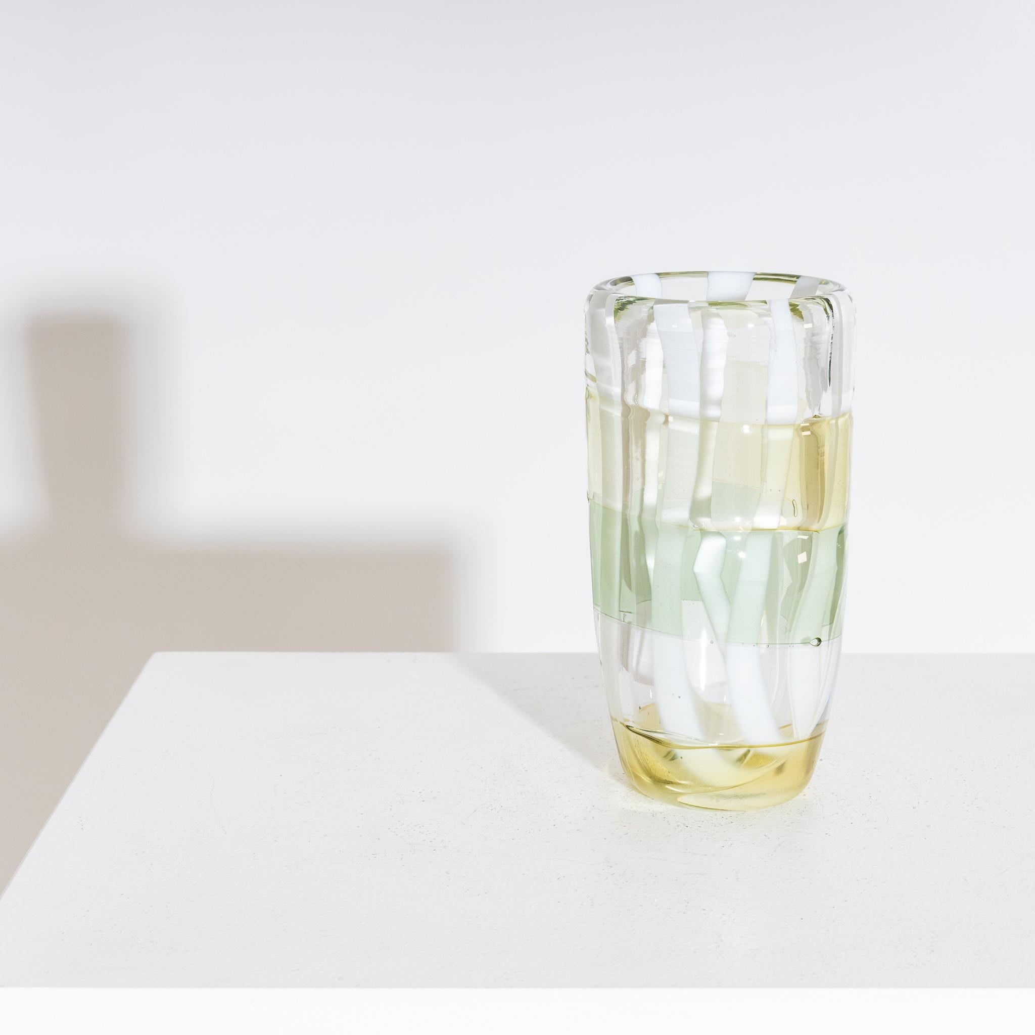 Modern Art Glass Vase by Martin Potsch