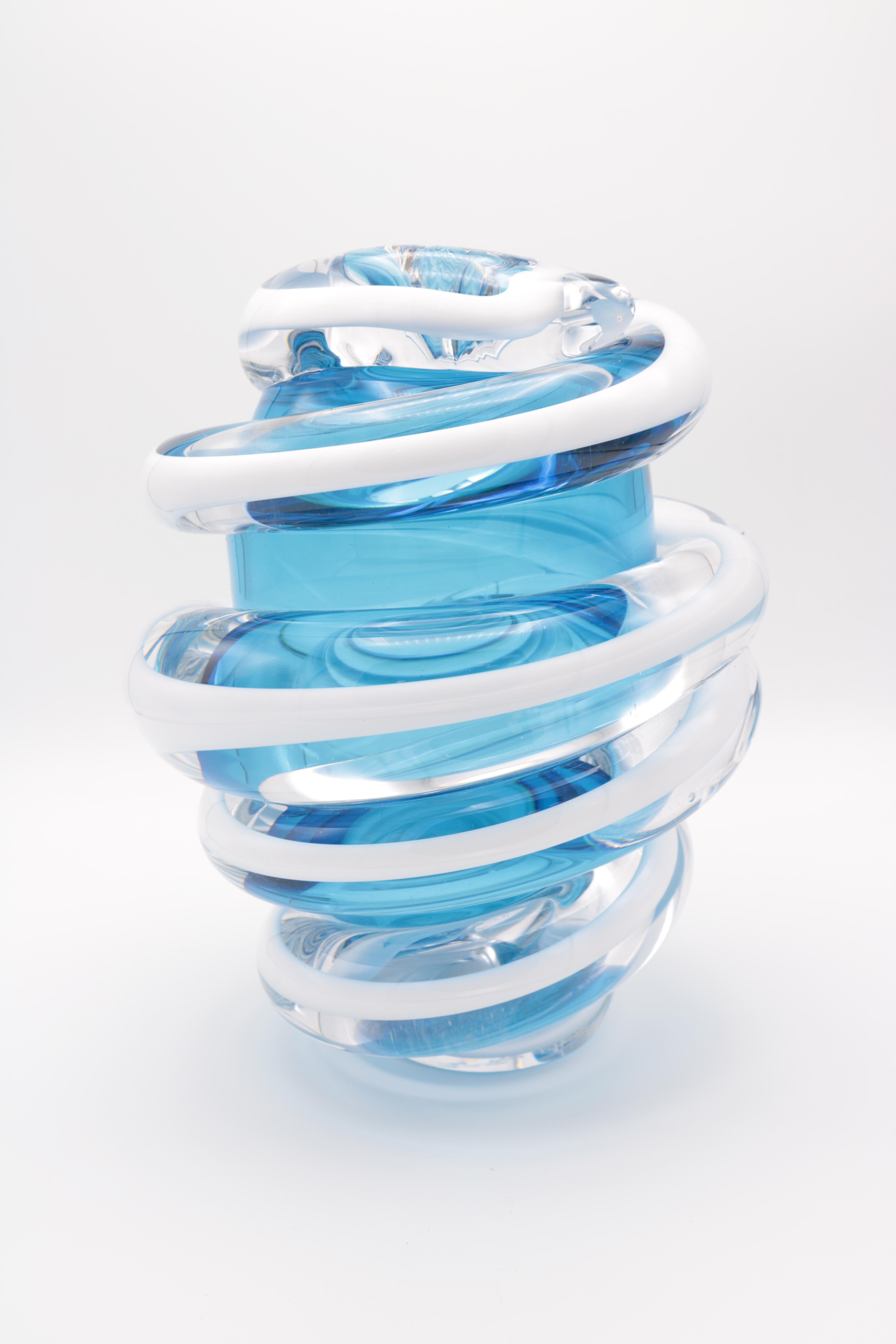 Vase aus Kunstglas von Martin Potsch (Moderne) im Angebot