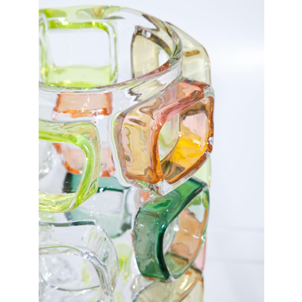 Modern Art Glass Vase by Martin Potsch