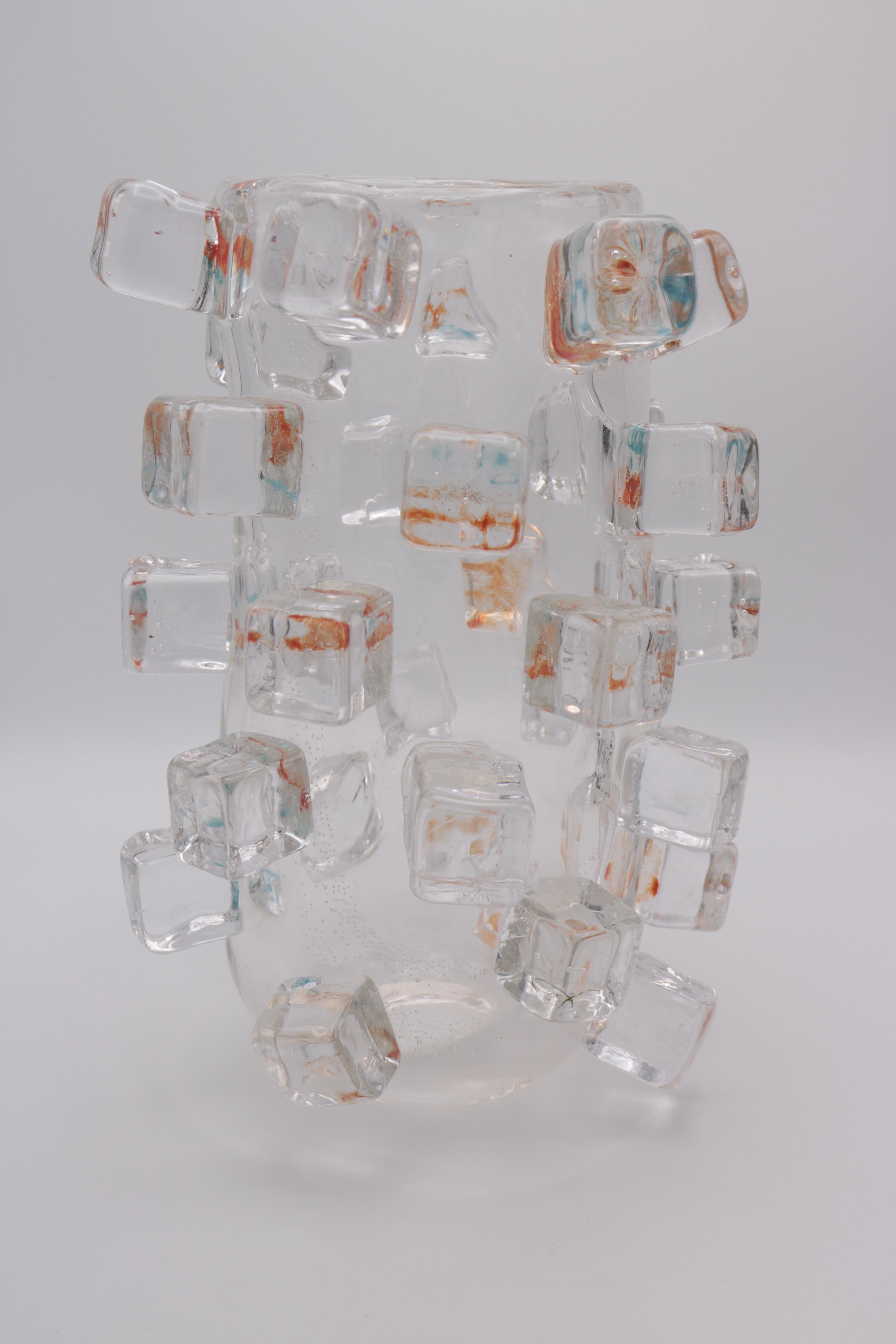 German Art Glass Vase by Martin Potsch