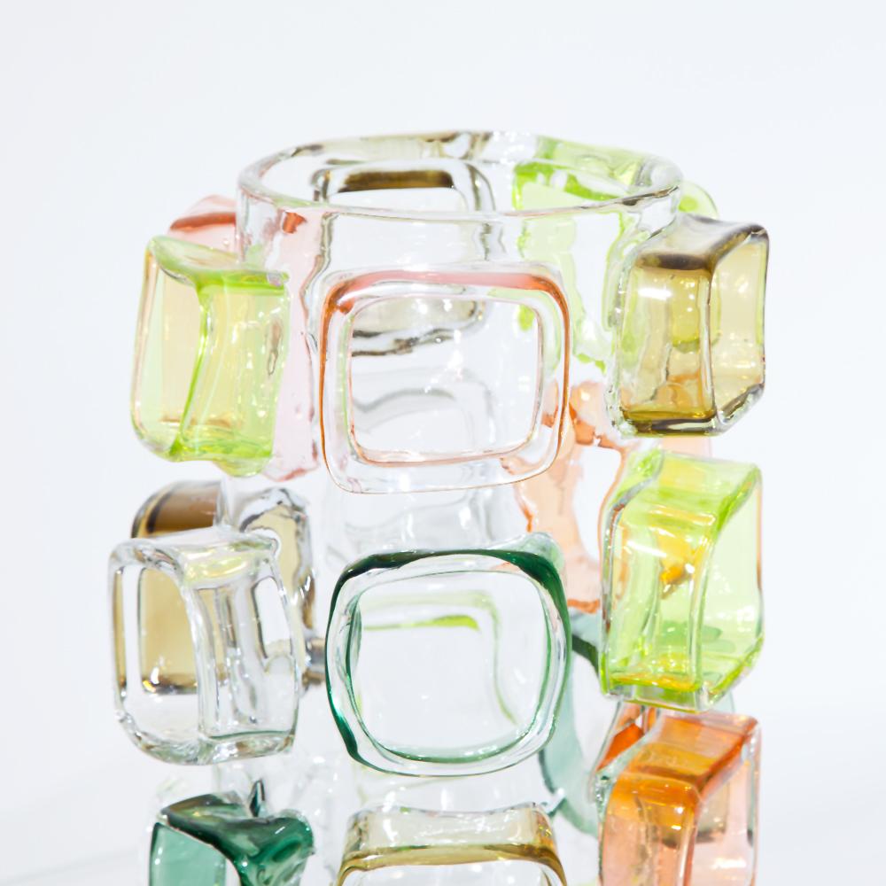 German Art Glass Vase by Martin Potsch