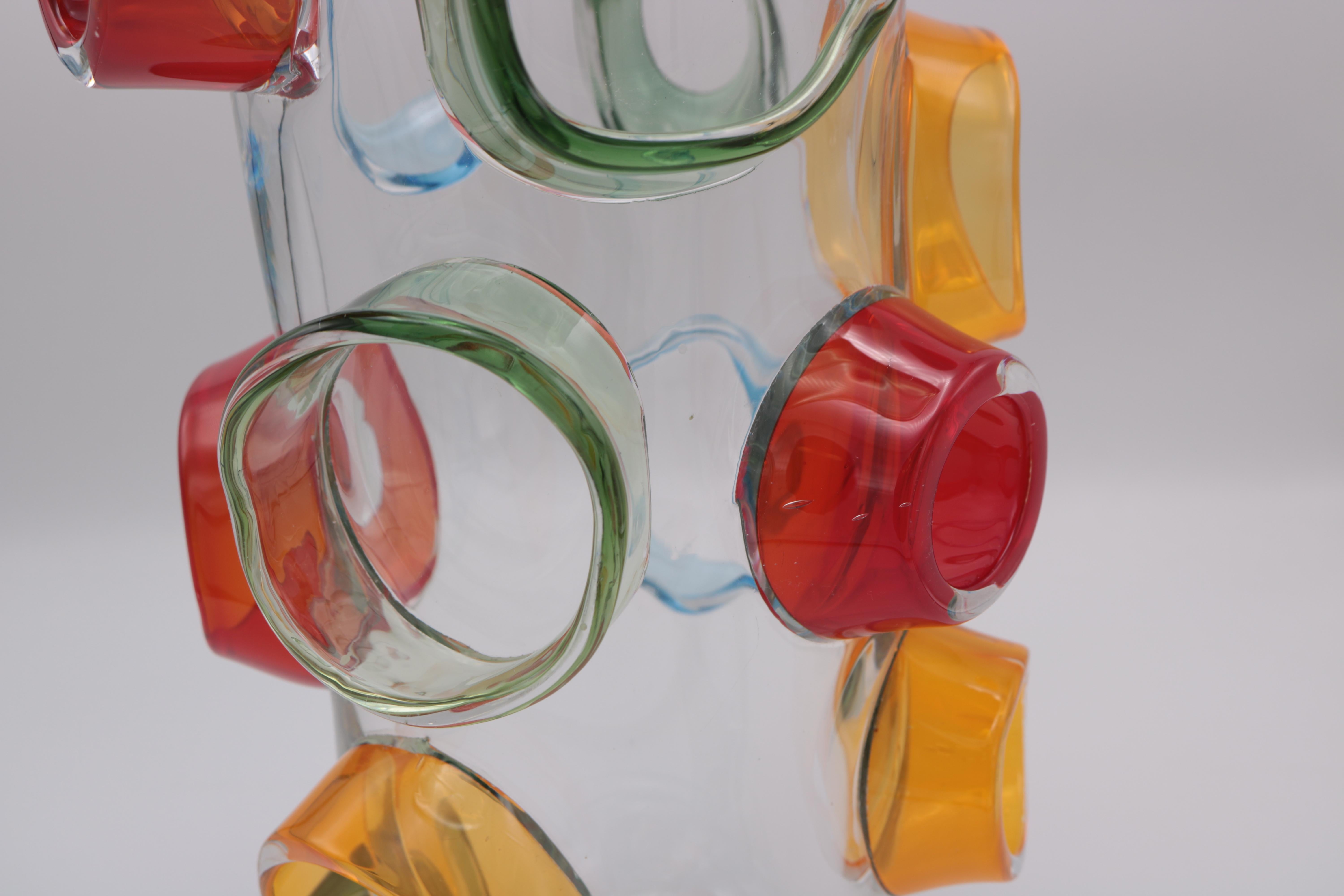 Vase aus Kunstglas von Martin Potsch im Angebot 1