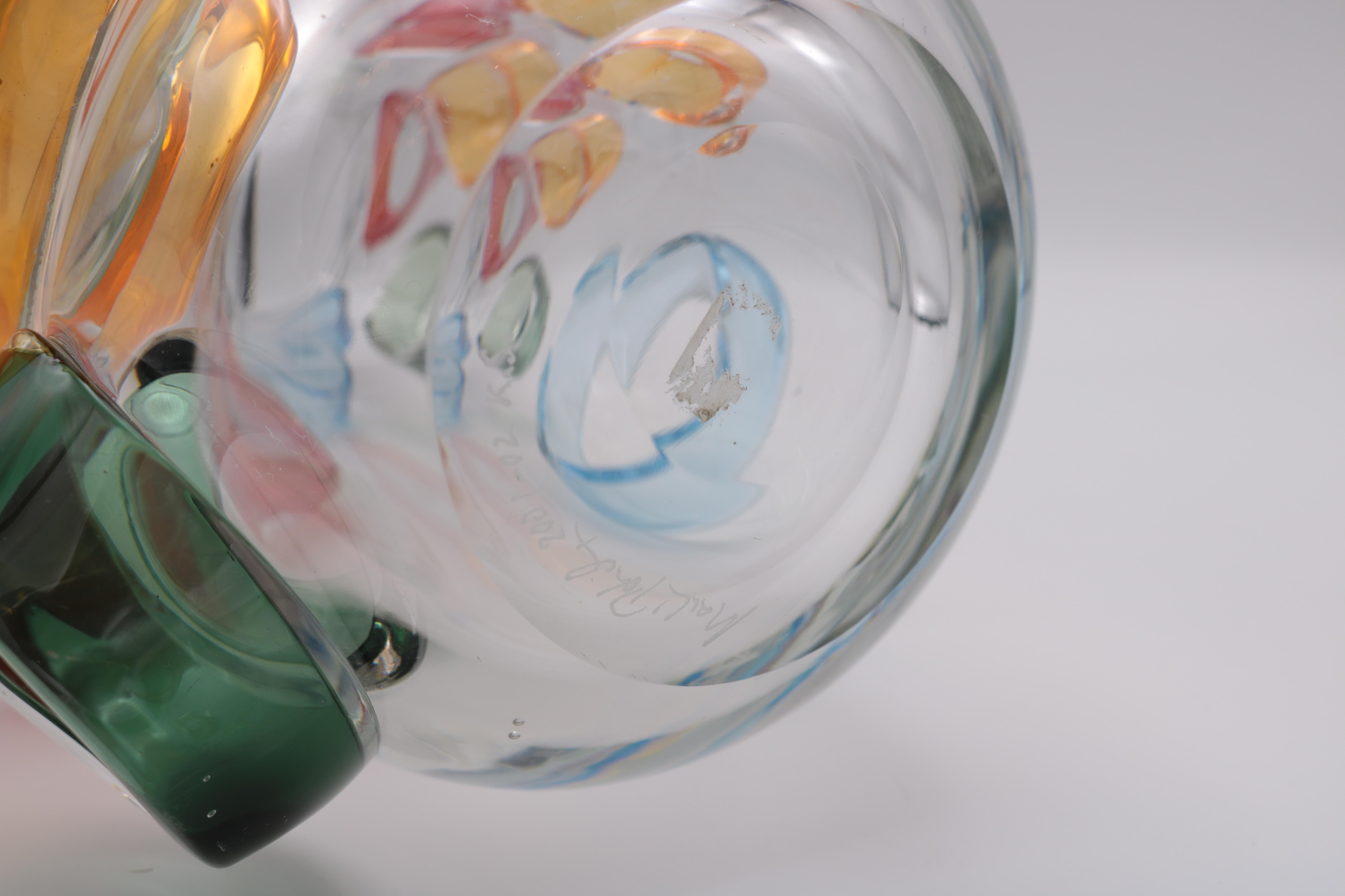 Vase aus Kunstglas von Martin Potsch im Angebot 2