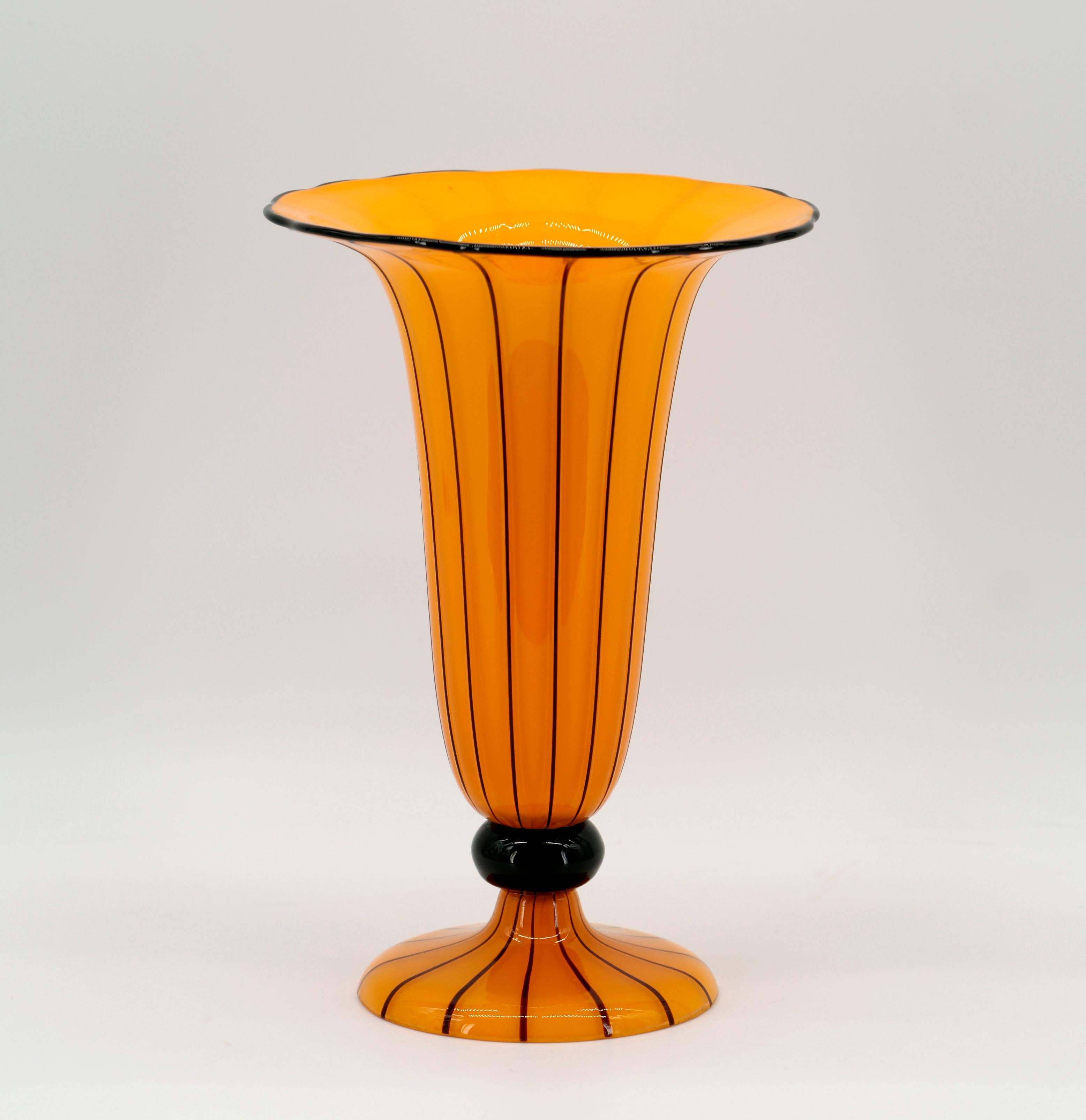 Art Glass Vase by Michael Powolny at Loetz, Bohemia, 1914–1915.

A striking example of early 20th-century Viennese design, this rare art glass vase was created by renowned Austrian designer Michael Powolny in collaboration with the legendary Loetz