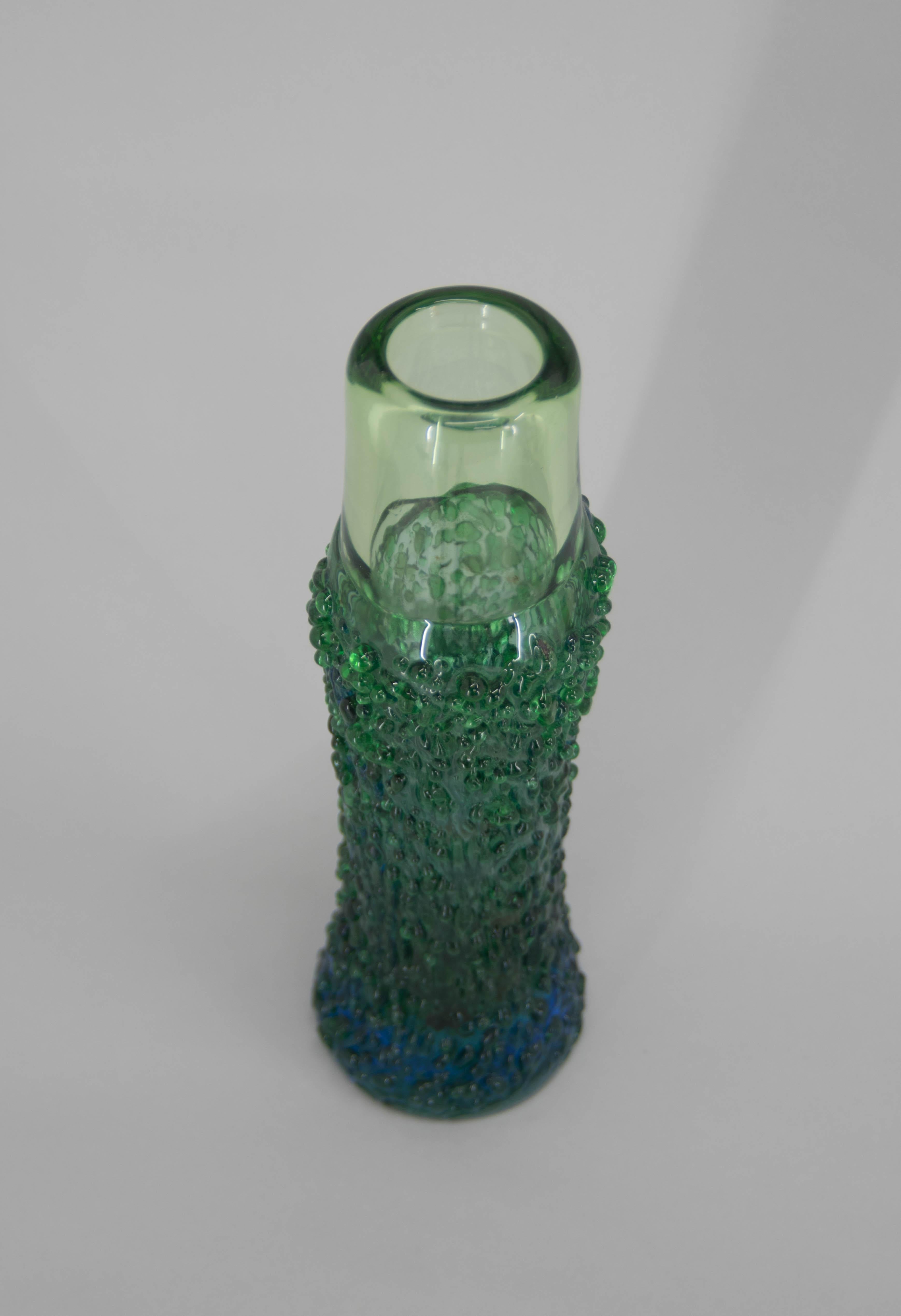 Mid-20th Century Art Glass Vase by Miloslava Svobodova, Czechoslovakia, 1960s
