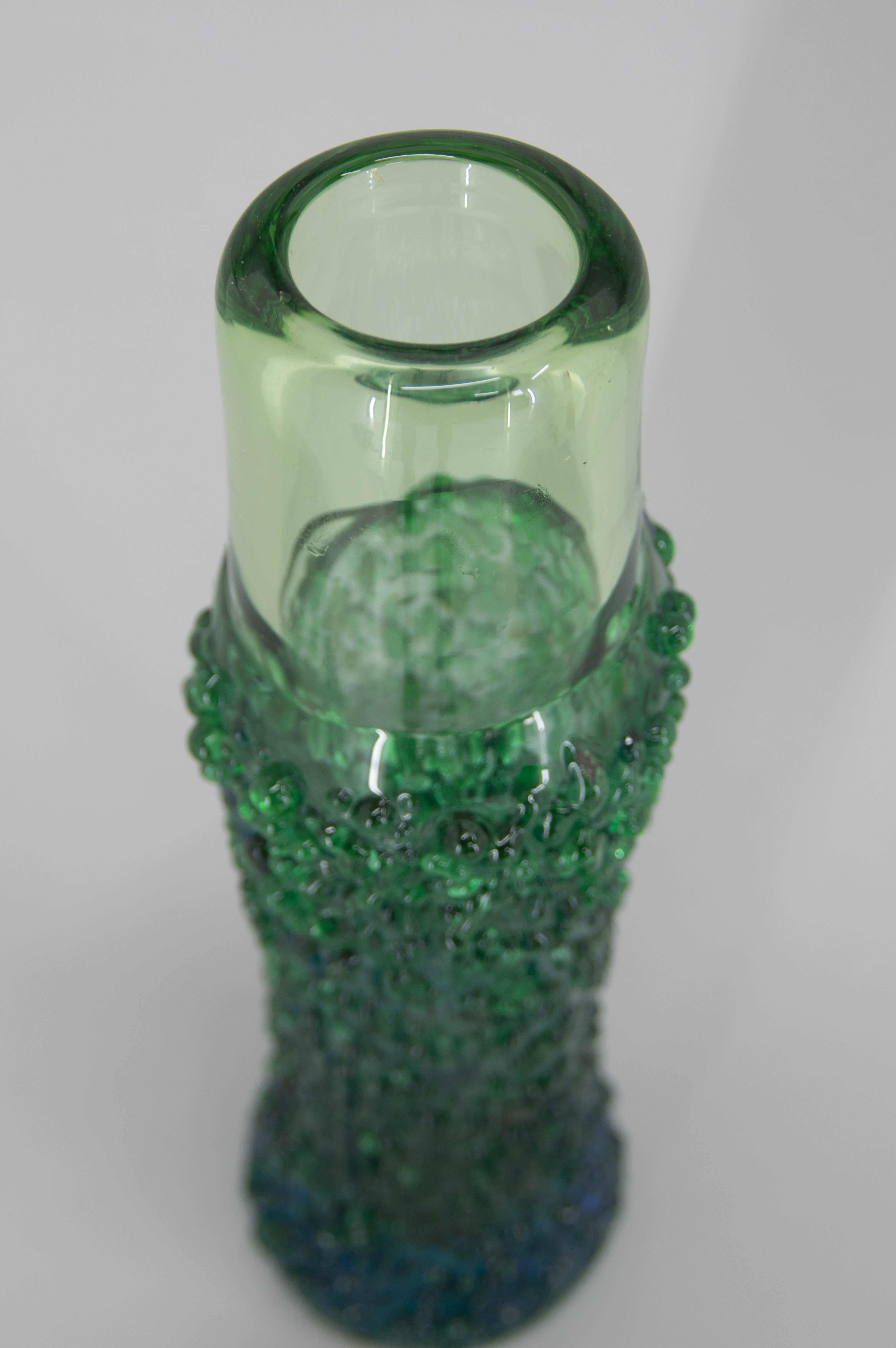 Art Glass Vase by Miloslava Svobodova, Czechoslovakia, 1960s 1