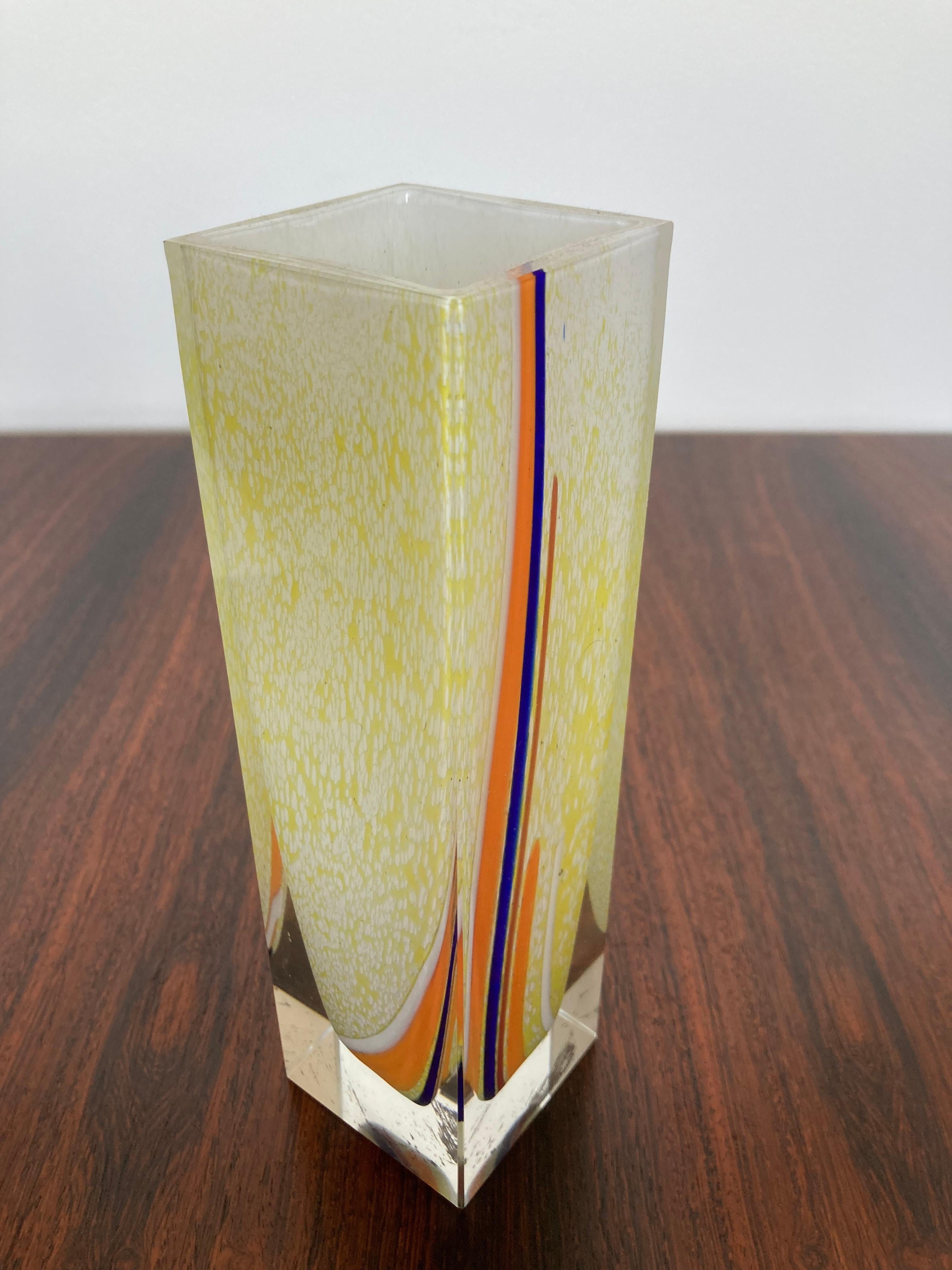 20th Century Art Glass Vase by Murano, 1970's For Sale