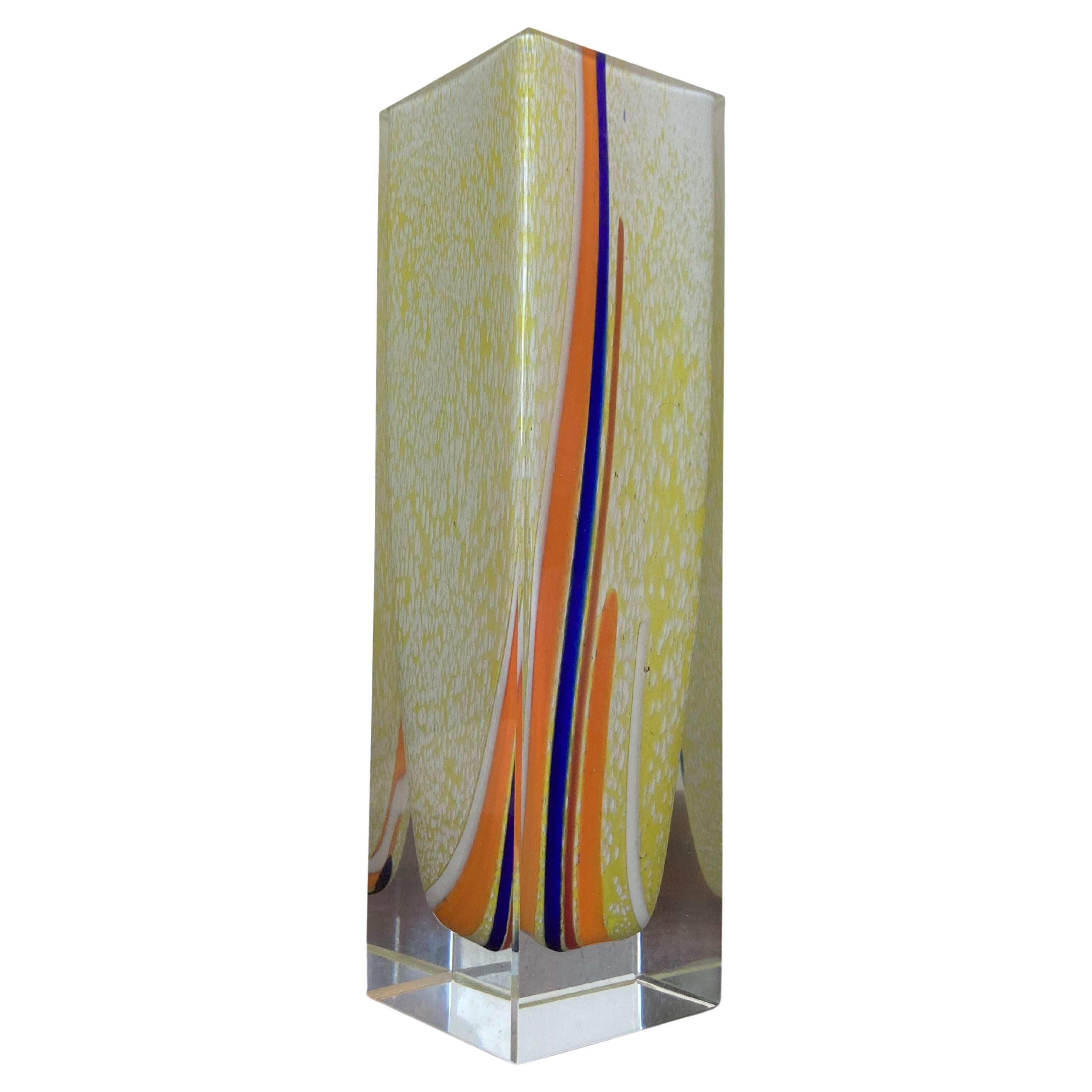 Art Glass Vase by Murano, 1970's For Sale