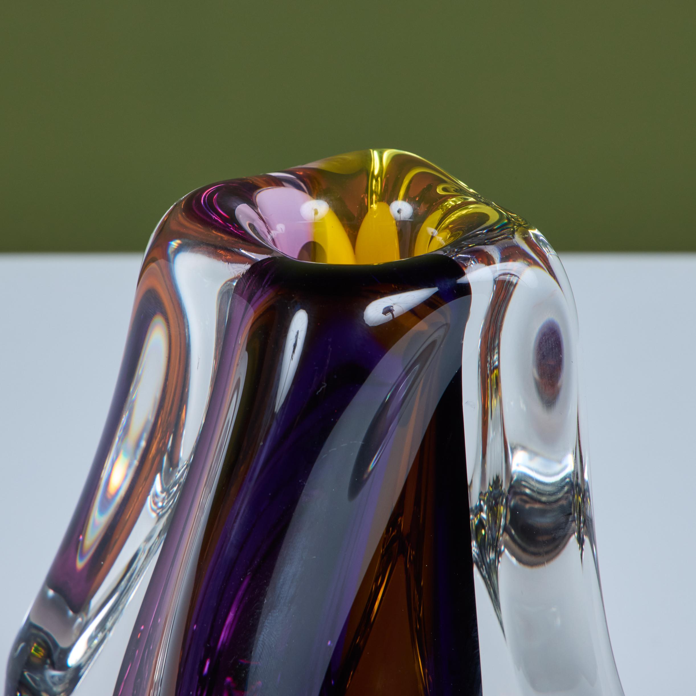 Vaso in vetro Art di Paul Harris - 1 in vendita 3