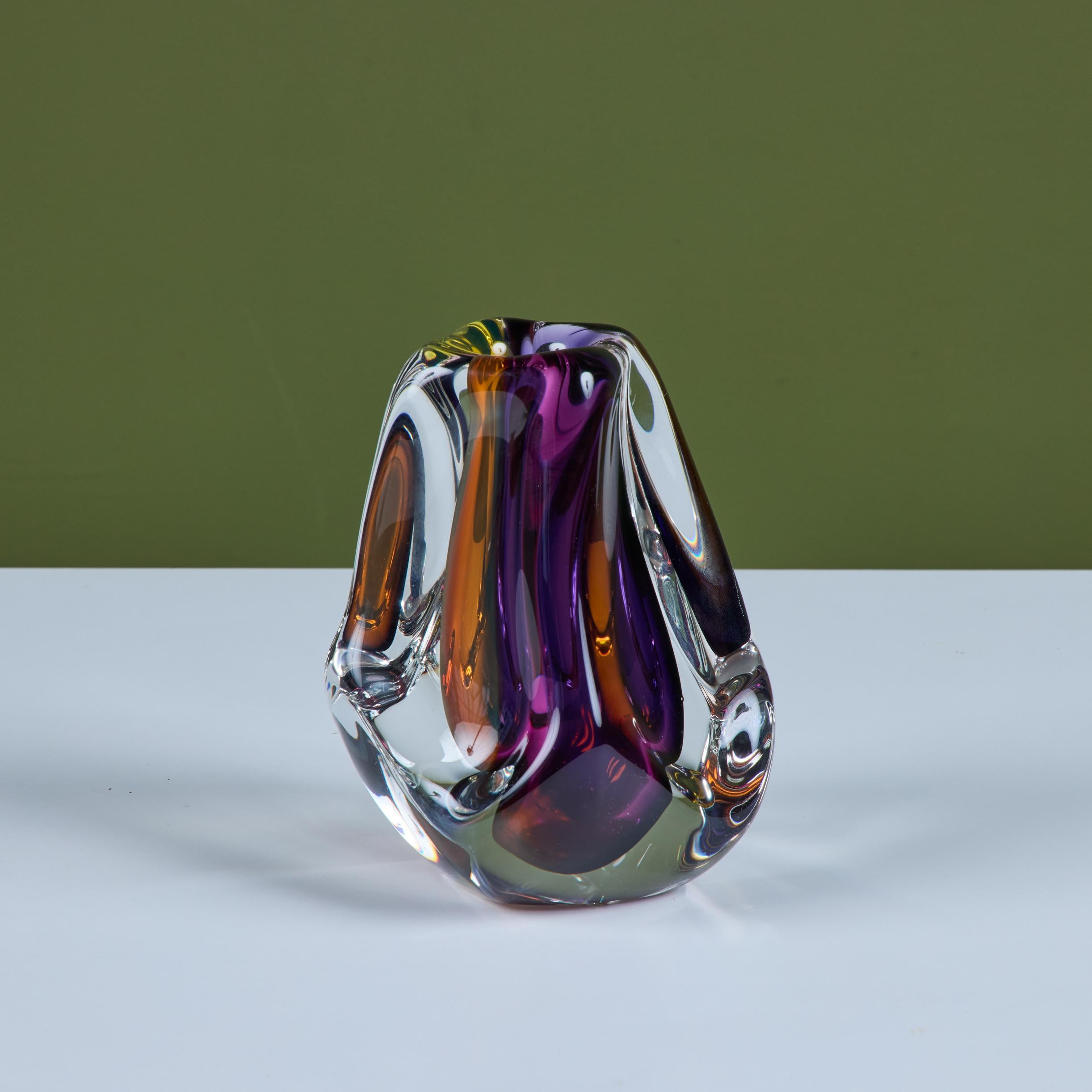 Vaso in vetro Art di Paul Harris - 1 In condizioni buone in vendita a Los Angeles, CA