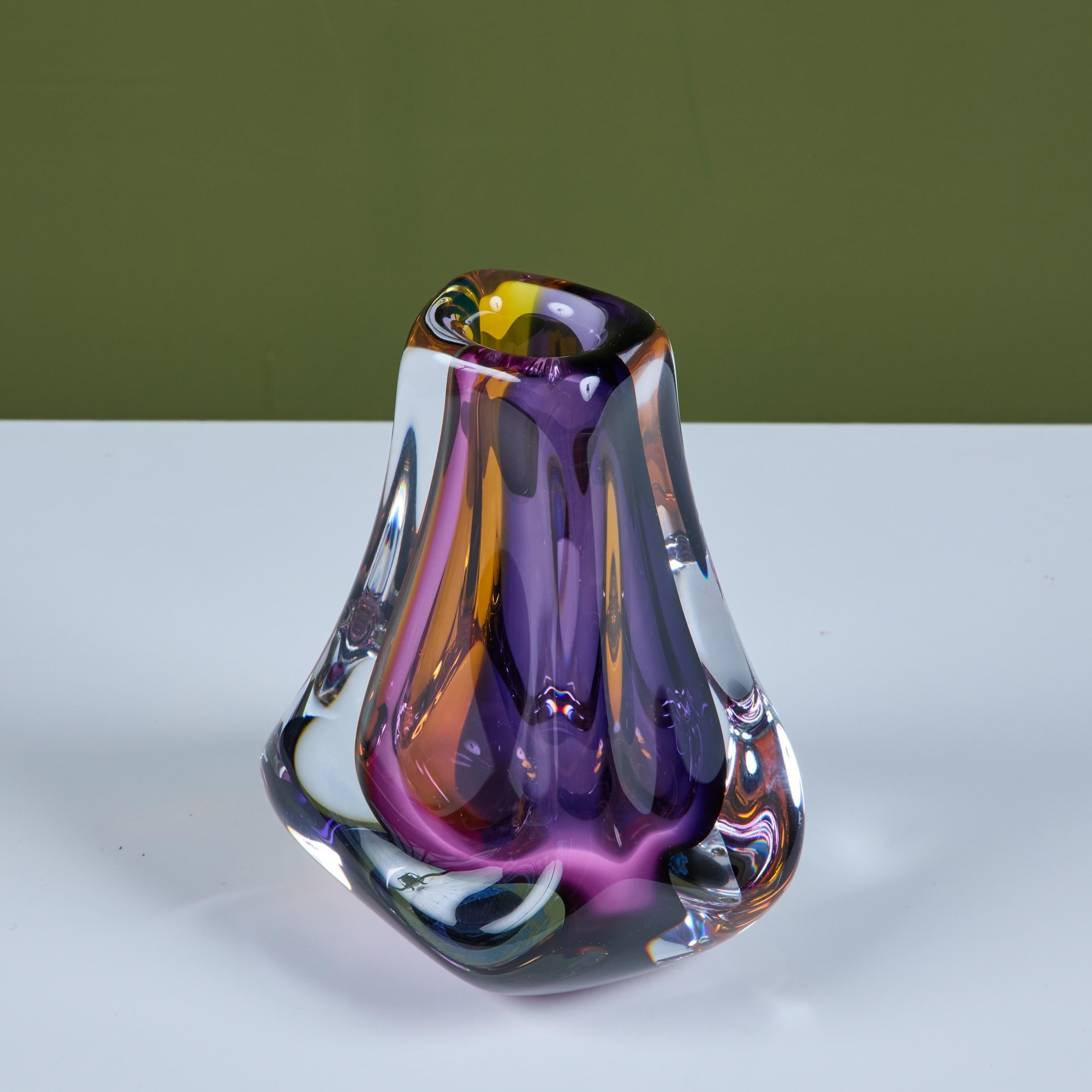 Vaso in vetro Art di Paul Harris - 2 in vendita 6