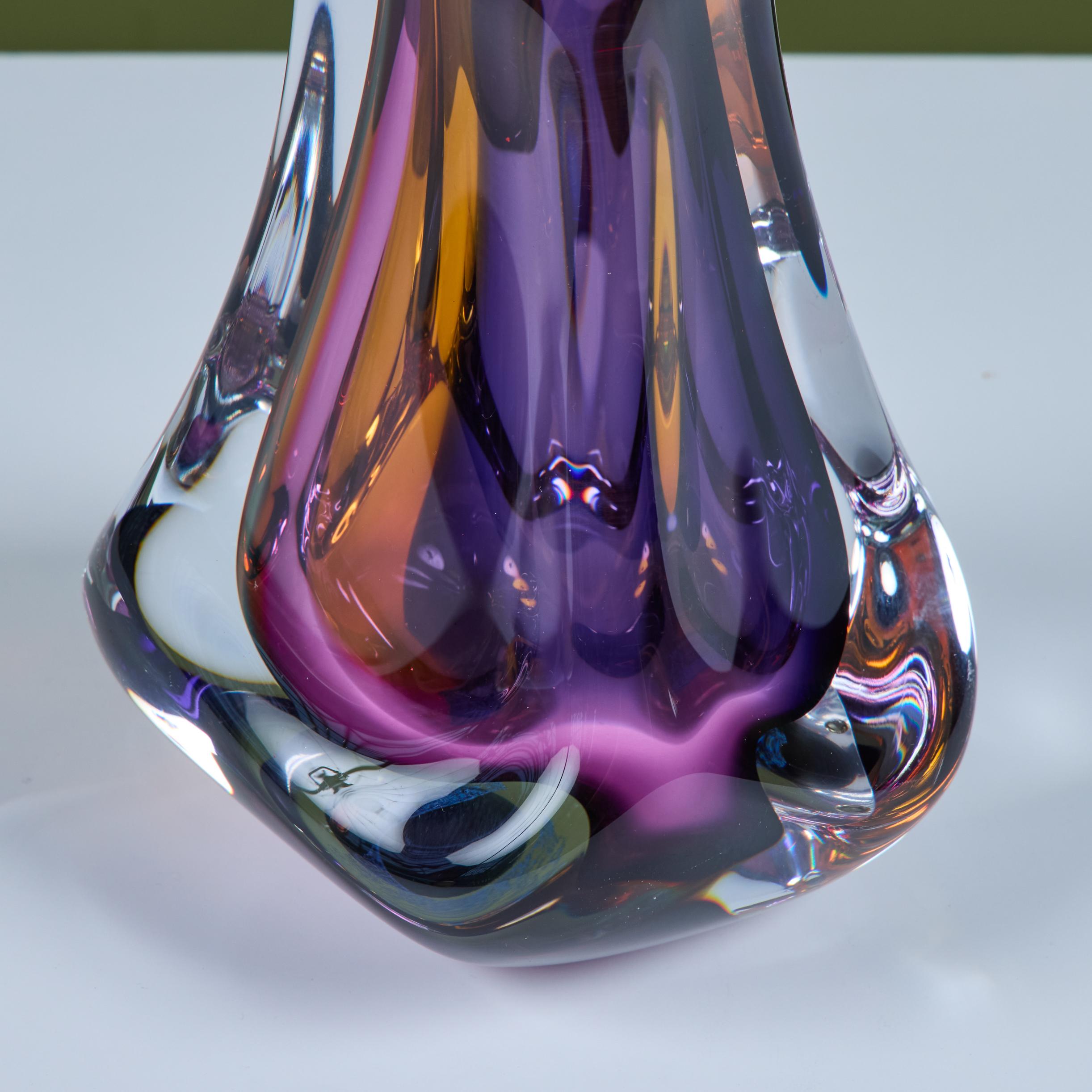 Vaso in vetro Art di Paul Harris - 2 in vendita 8