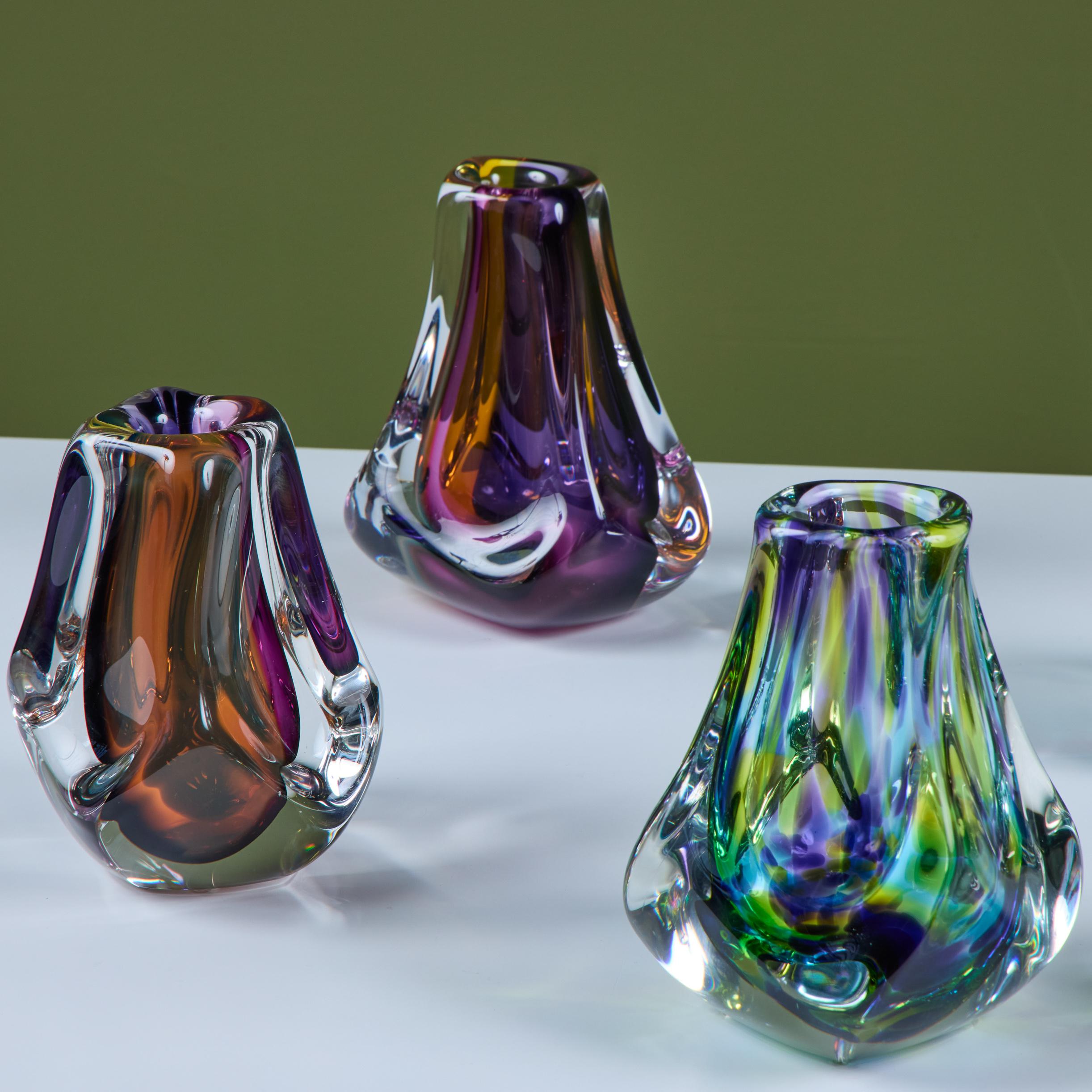 Vaso in vetro Art di Paul Harris - 2 in vendita 10