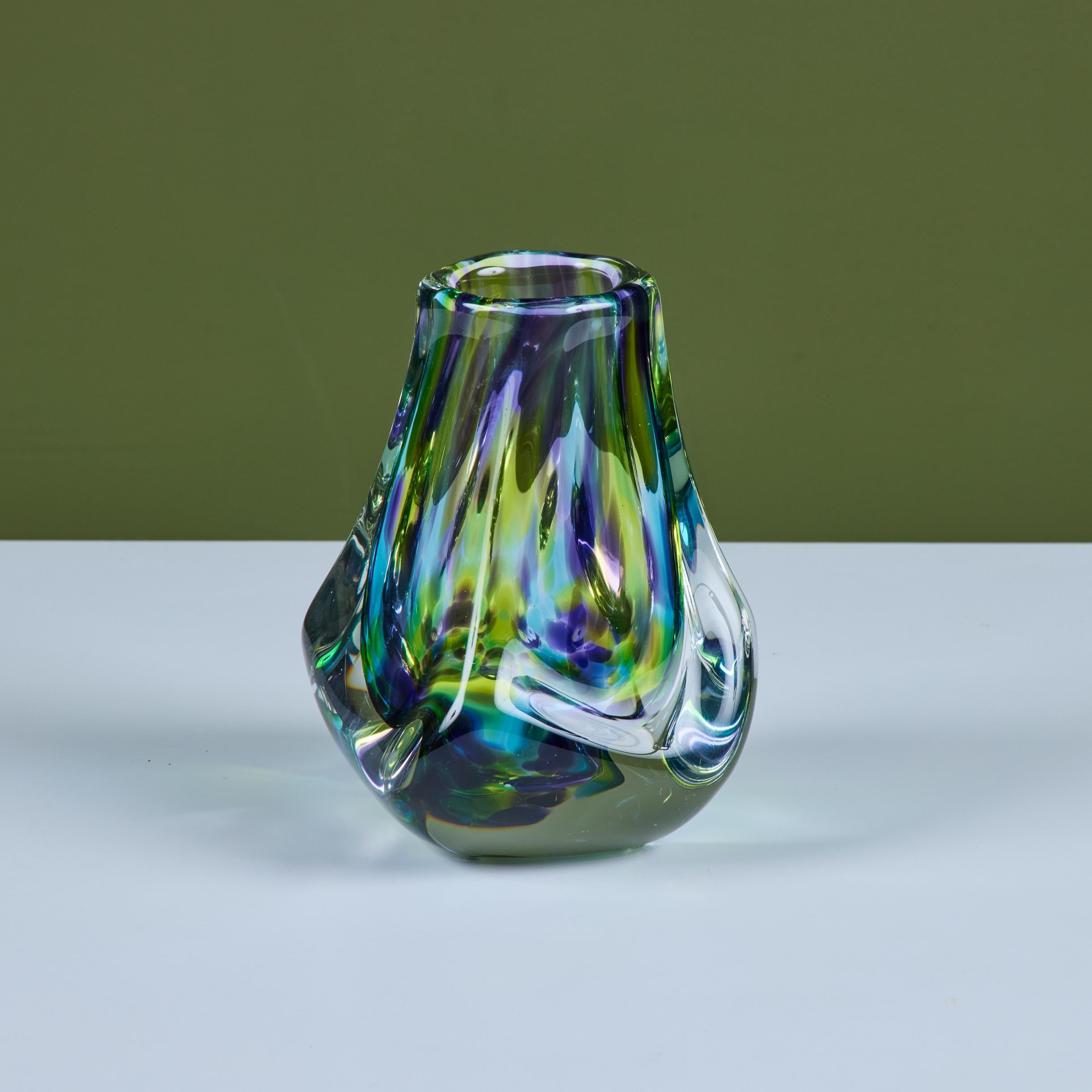 Vaso in vetro Art di Paul Harris - 3 in vendita 4