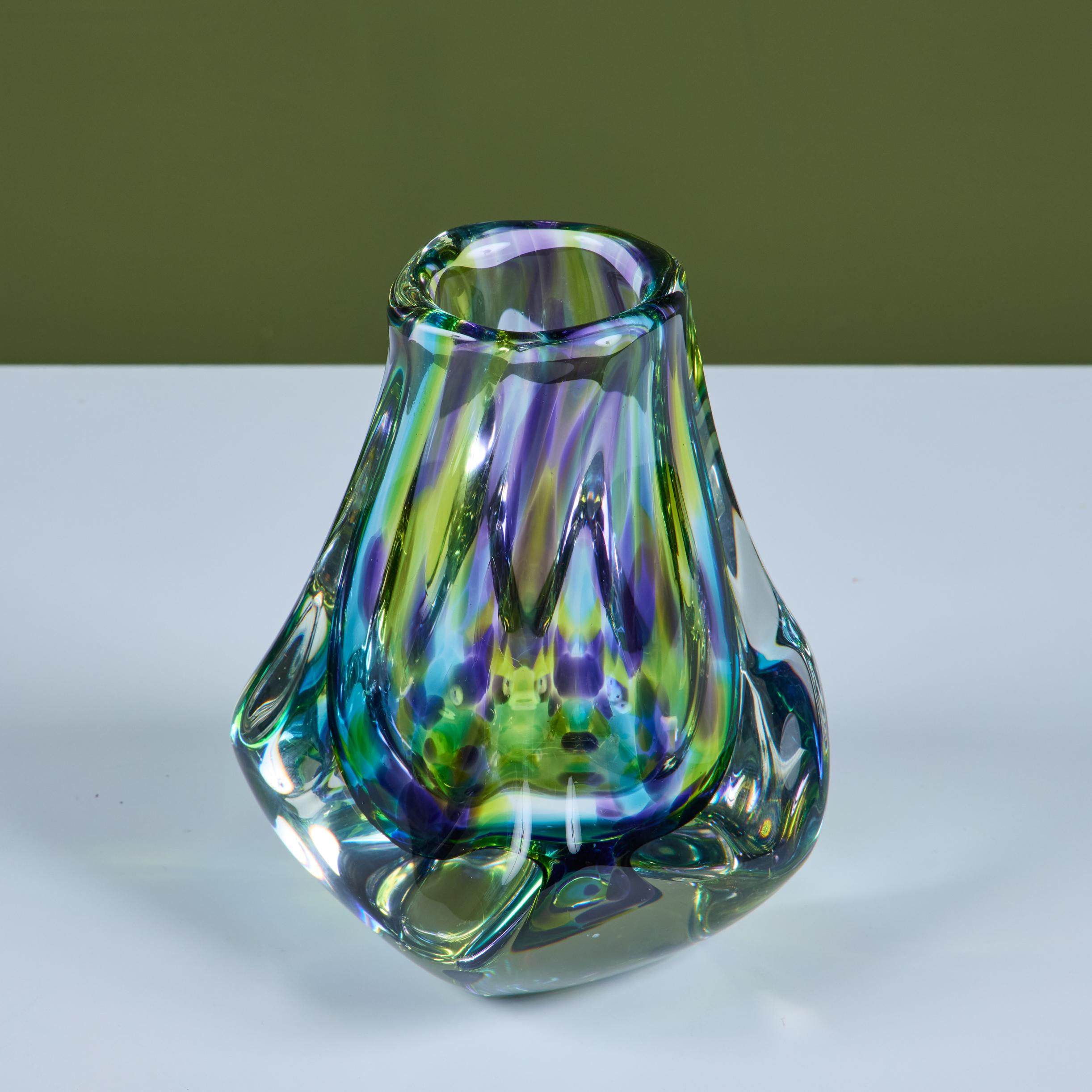 Vaso in vetro Art di Paul Harris - 3 in vendita 5