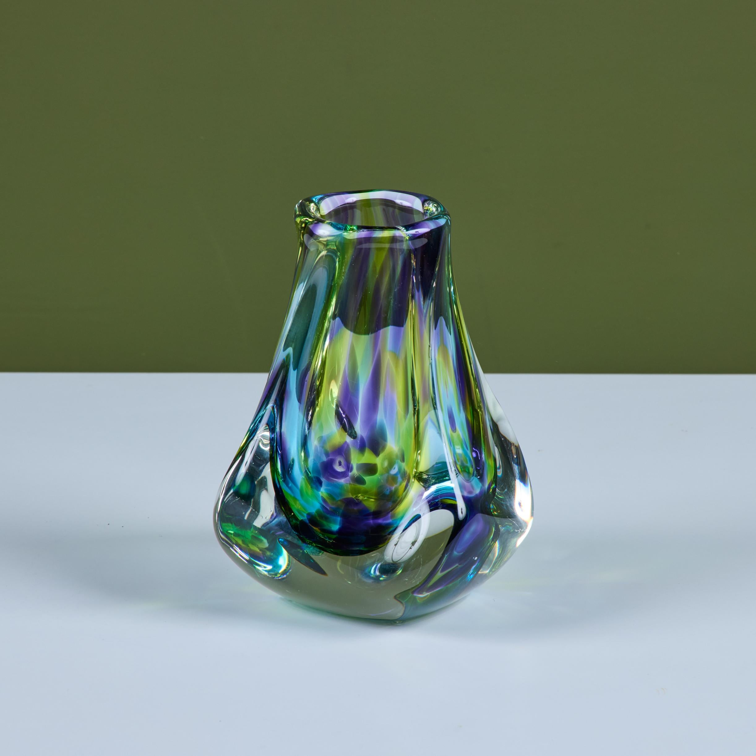 Fine XX secolo Vaso in vetro Art di Paul Harris - 3 in vendita