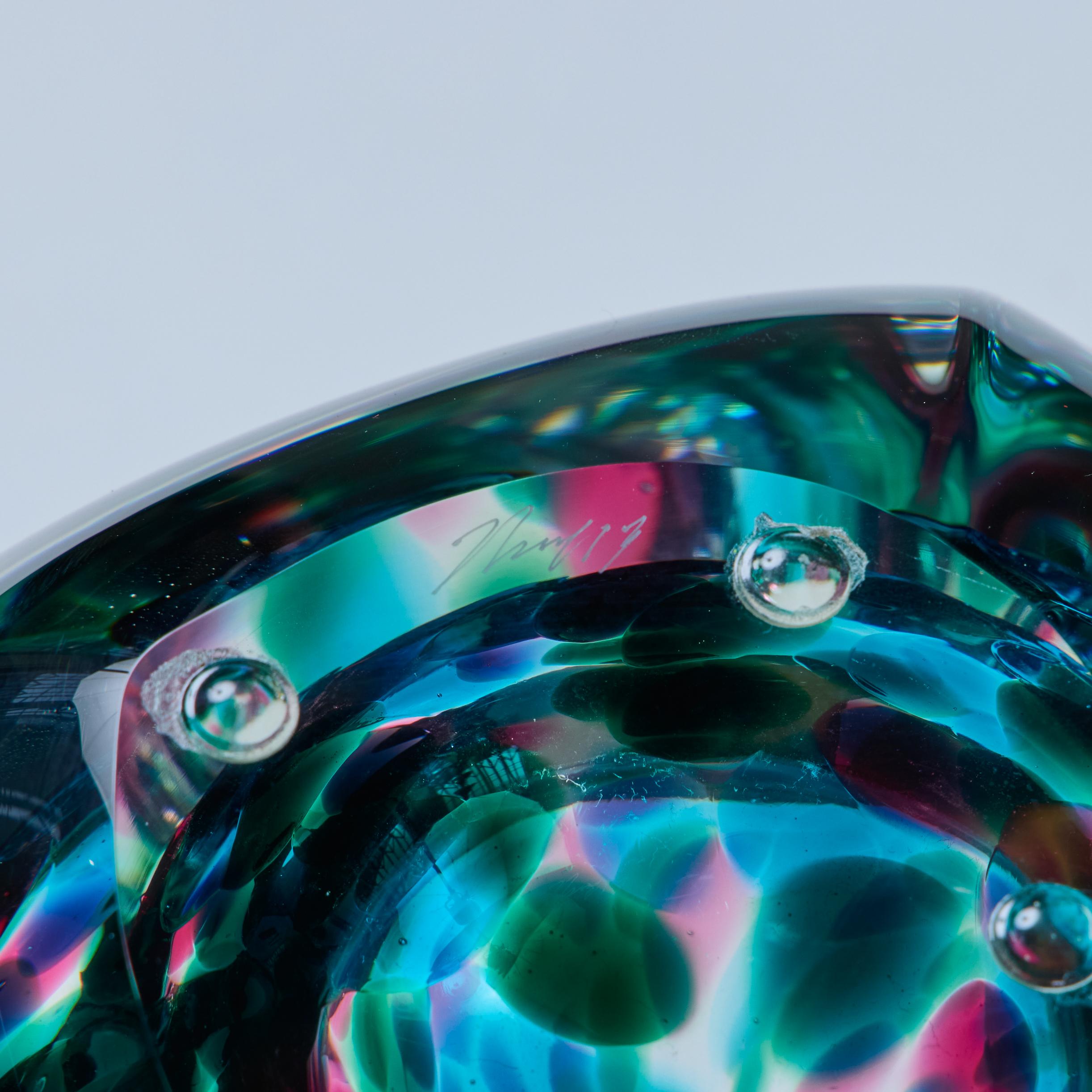 Vaso in vetro Art di Paul Harris - 4 in vendita 7