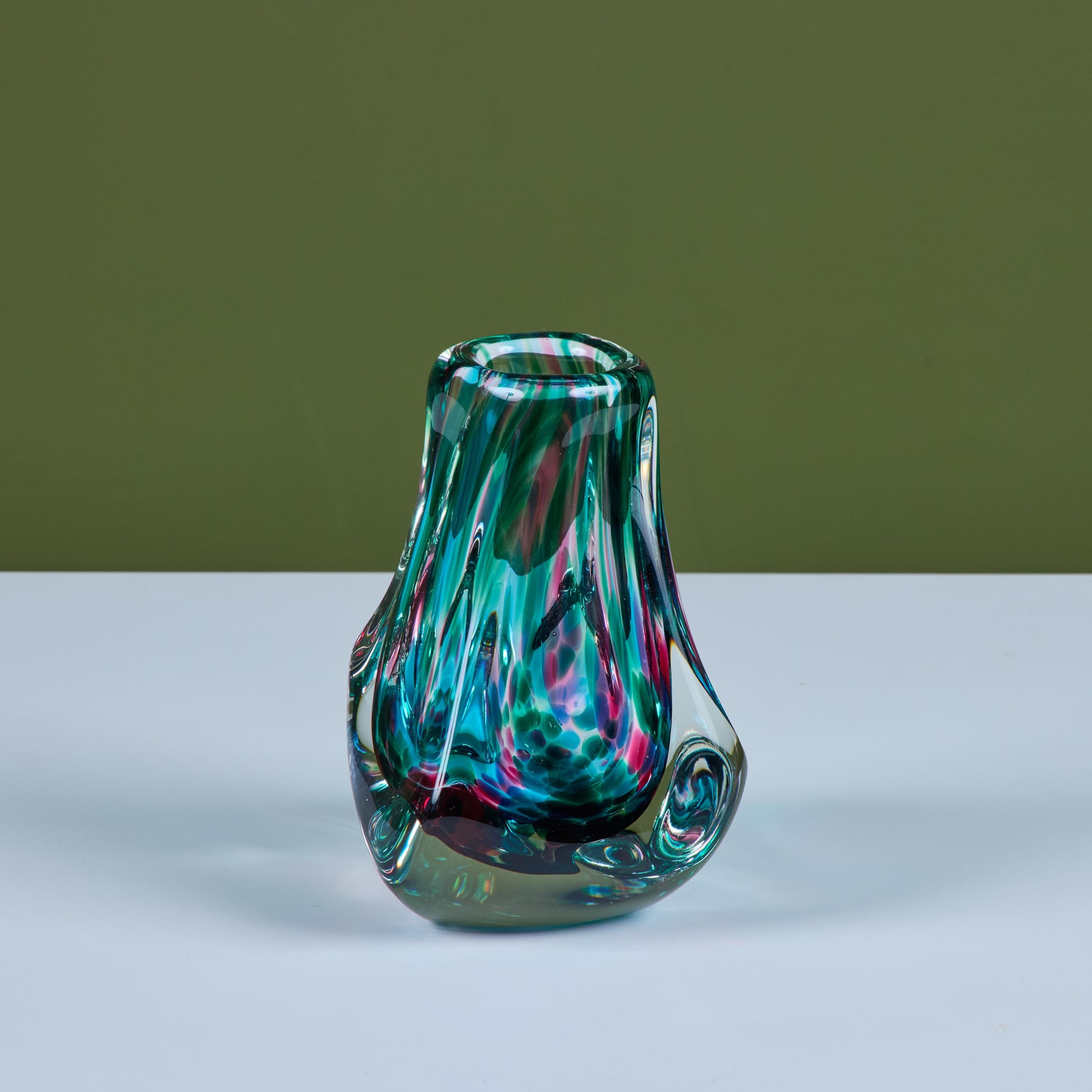 Fine XX secolo Vaso in vetro Art di Paul Harris - 4 in vendita