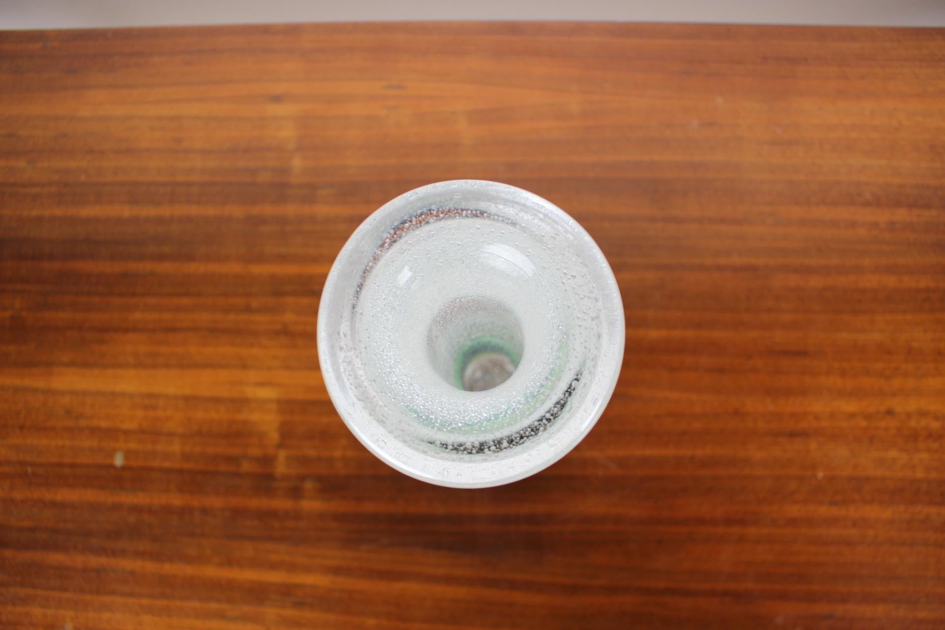 Fin du XVIIIe siècle Vase en verre d'art de Pavel Jezek pour Skrdlovice Glassworks, 1975 en vente
