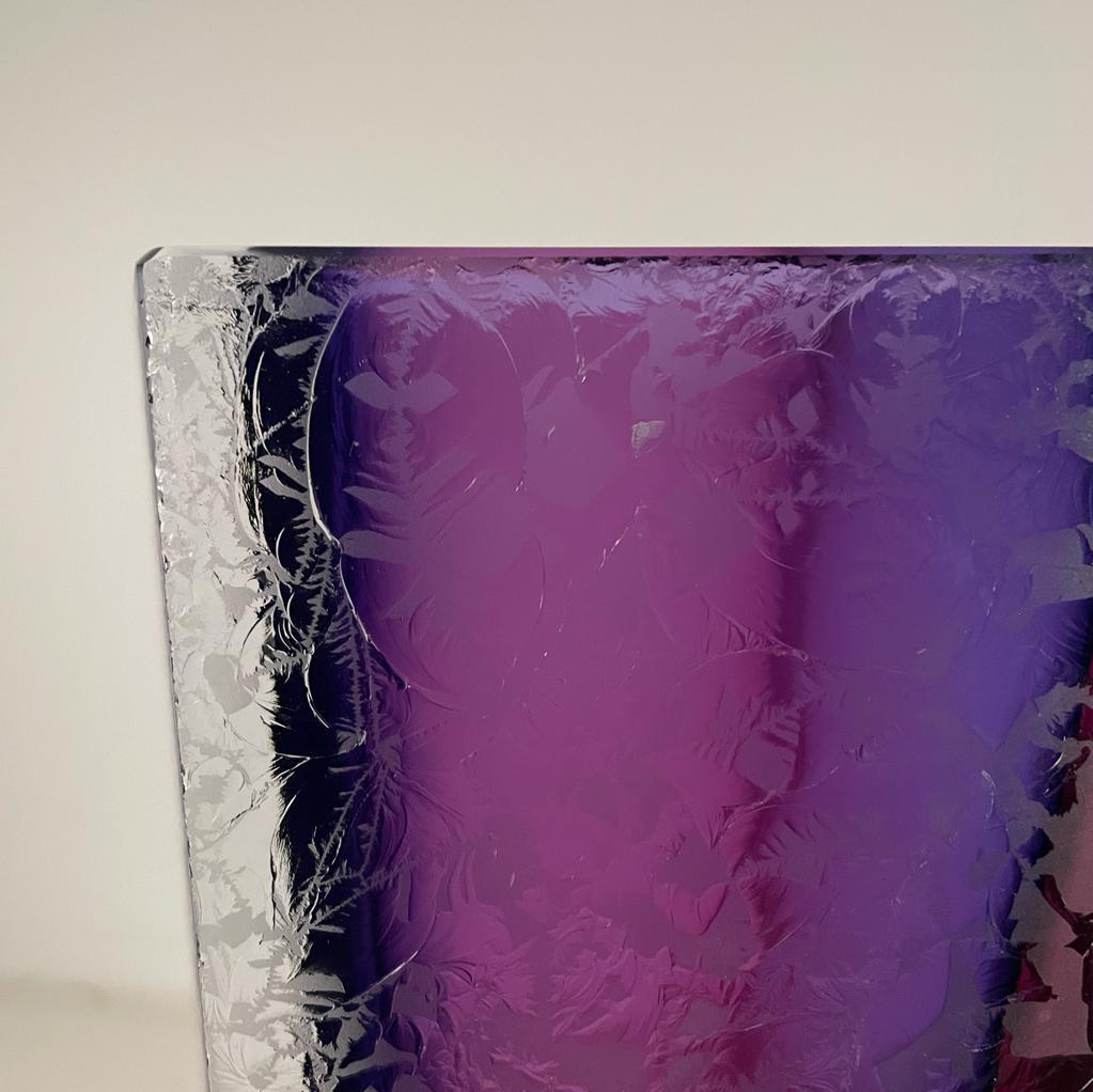 Modern Art Glass Vase by Pavel & Lucie Havelka For Sale