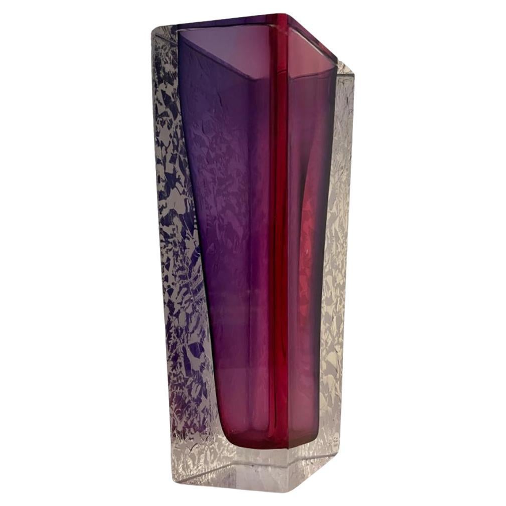 Art Glass Vase by Pavel & Lucie Havelka For Sale