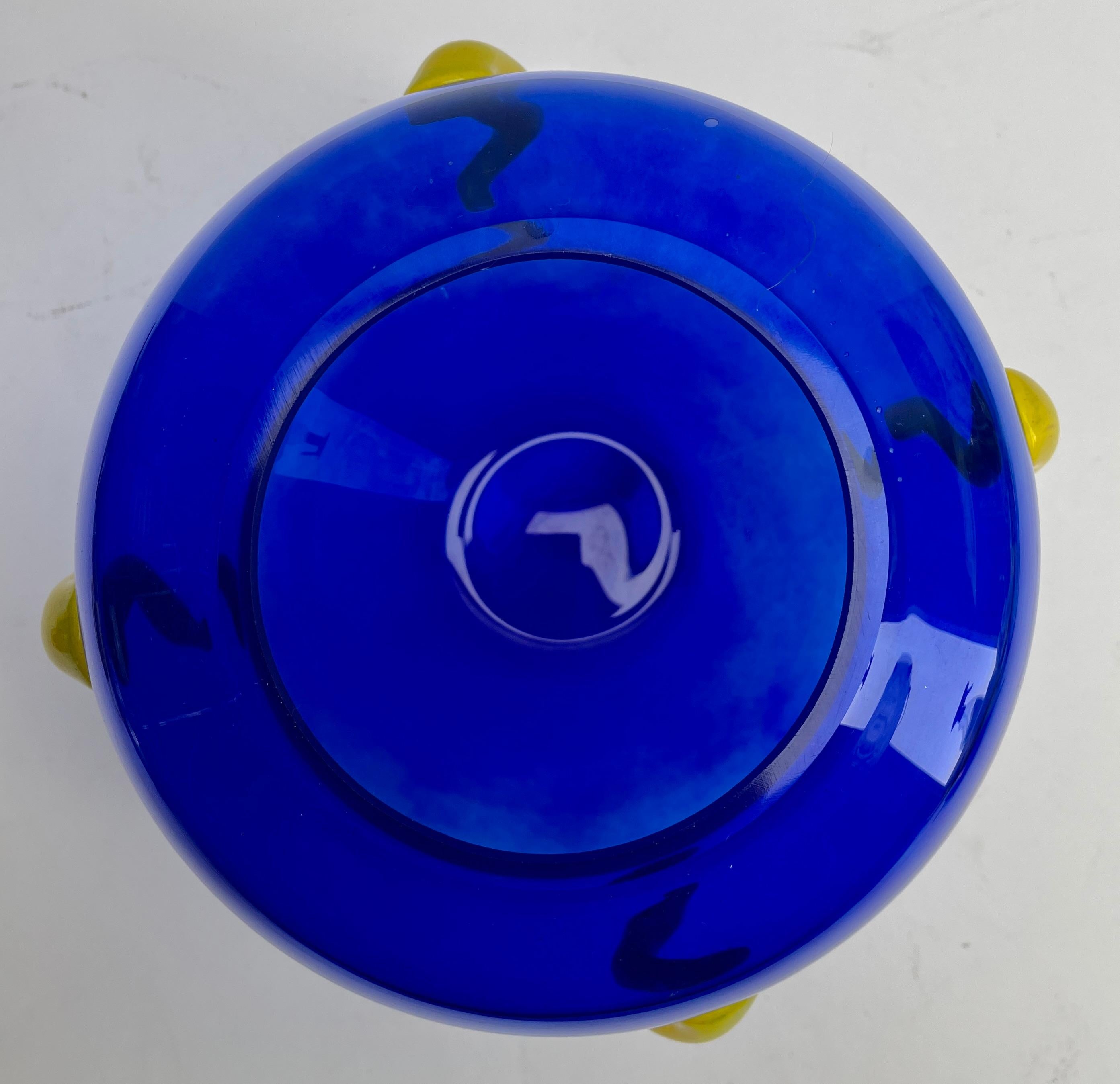 Fine XX secolo Vaso in vetro artistico di Pierre Casenove per La Rochiere, Francia in vendita