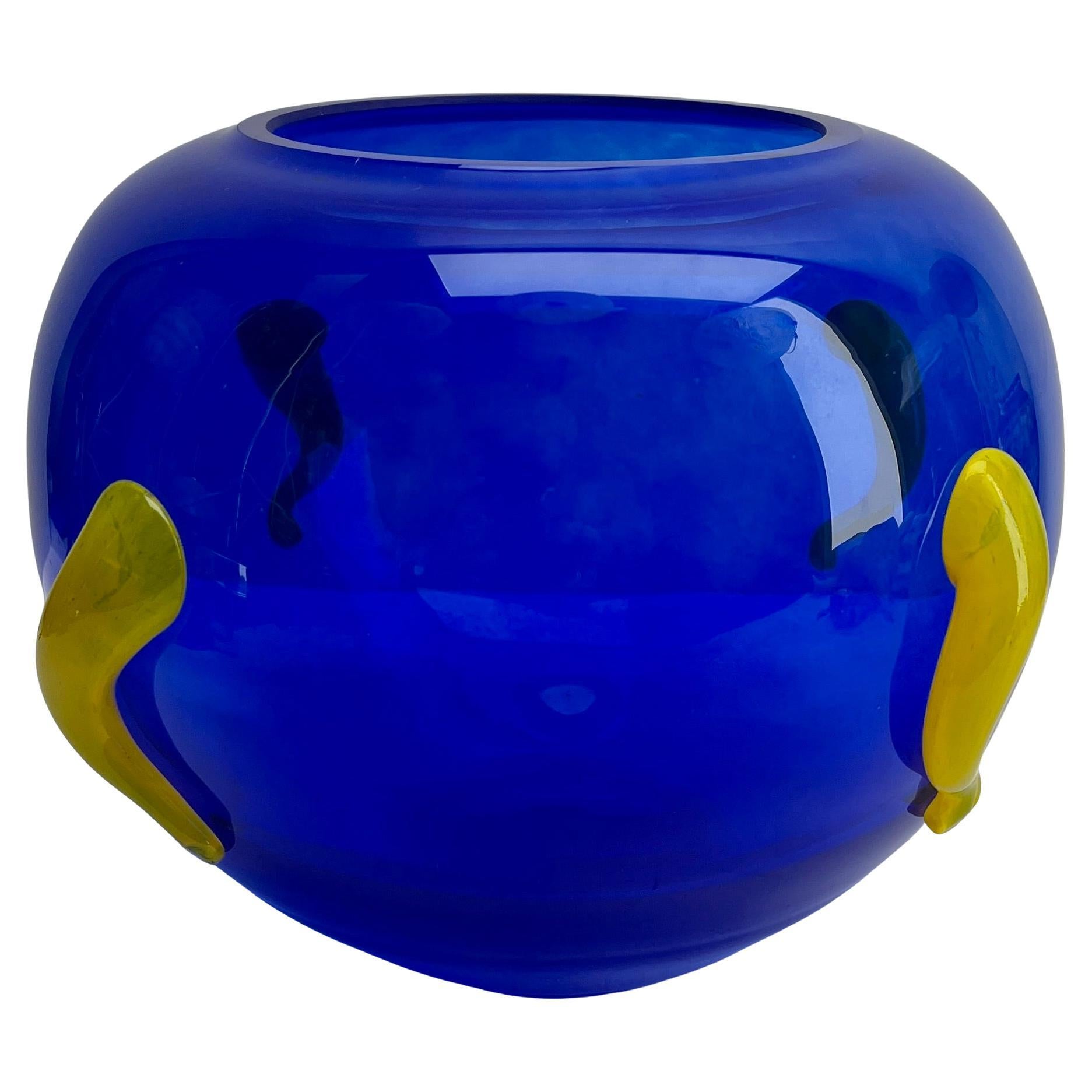 Vaso in vetro artistico di Pierre Casenove per La Rochiere, Francia in vendita