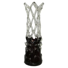 Art Glass Vase by Poltár- Katarínska Huta