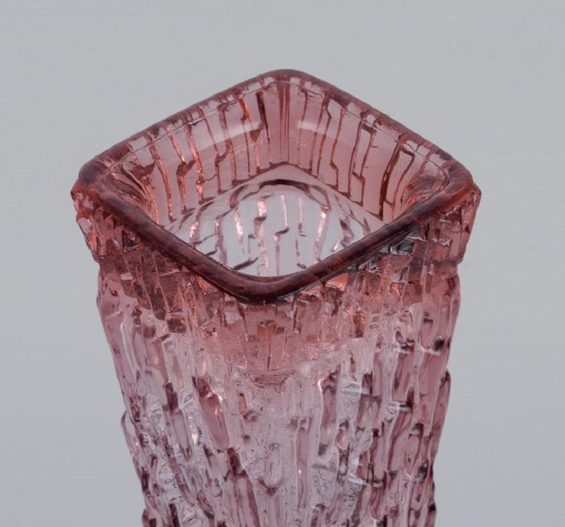 Unknown Art Glass Vase, Central Europe, Tall and Slim Vase in Modern Design For Sale