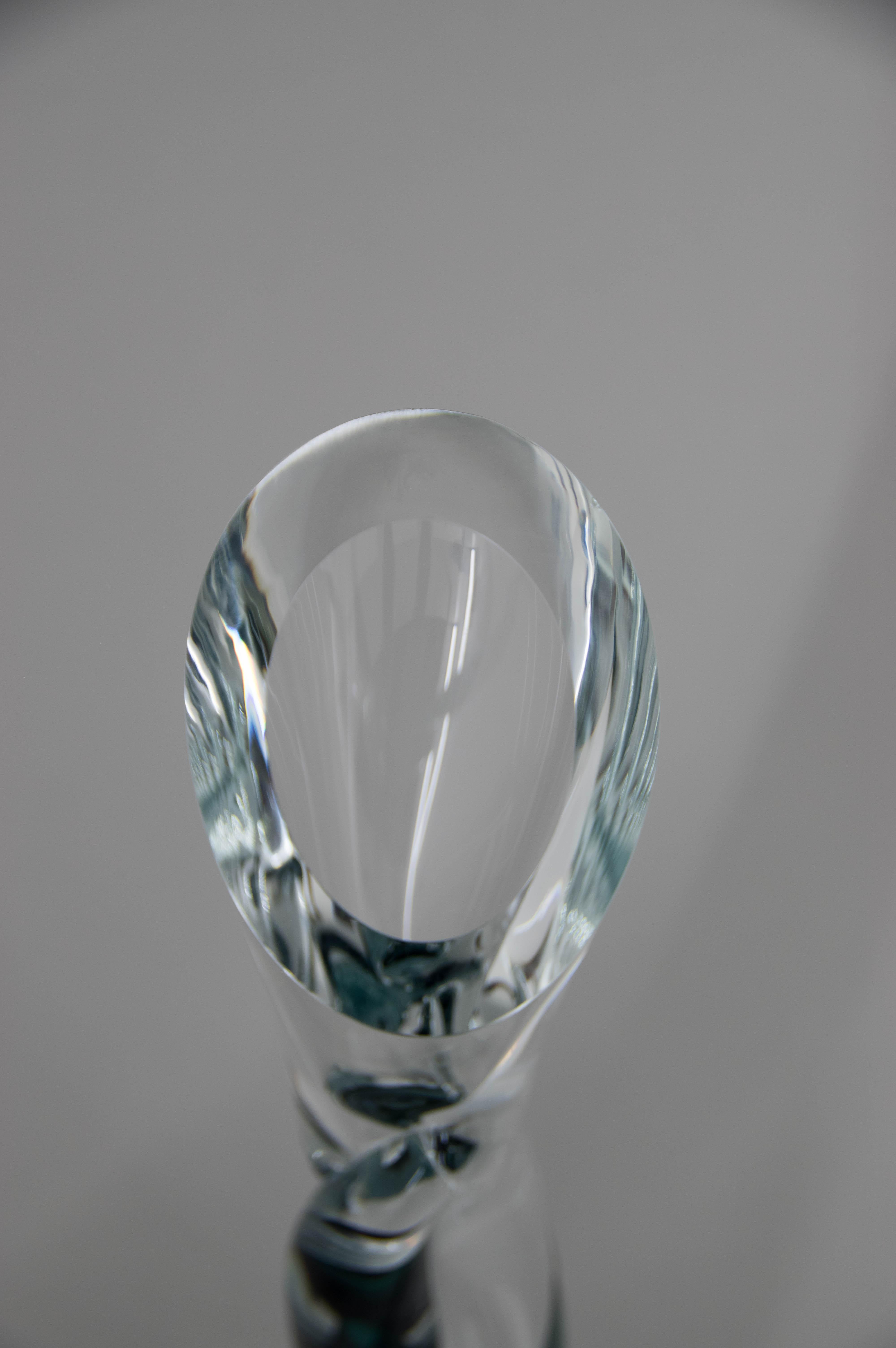 Art Glass Vase, Czechoslovakia, 1960s For Sale 2