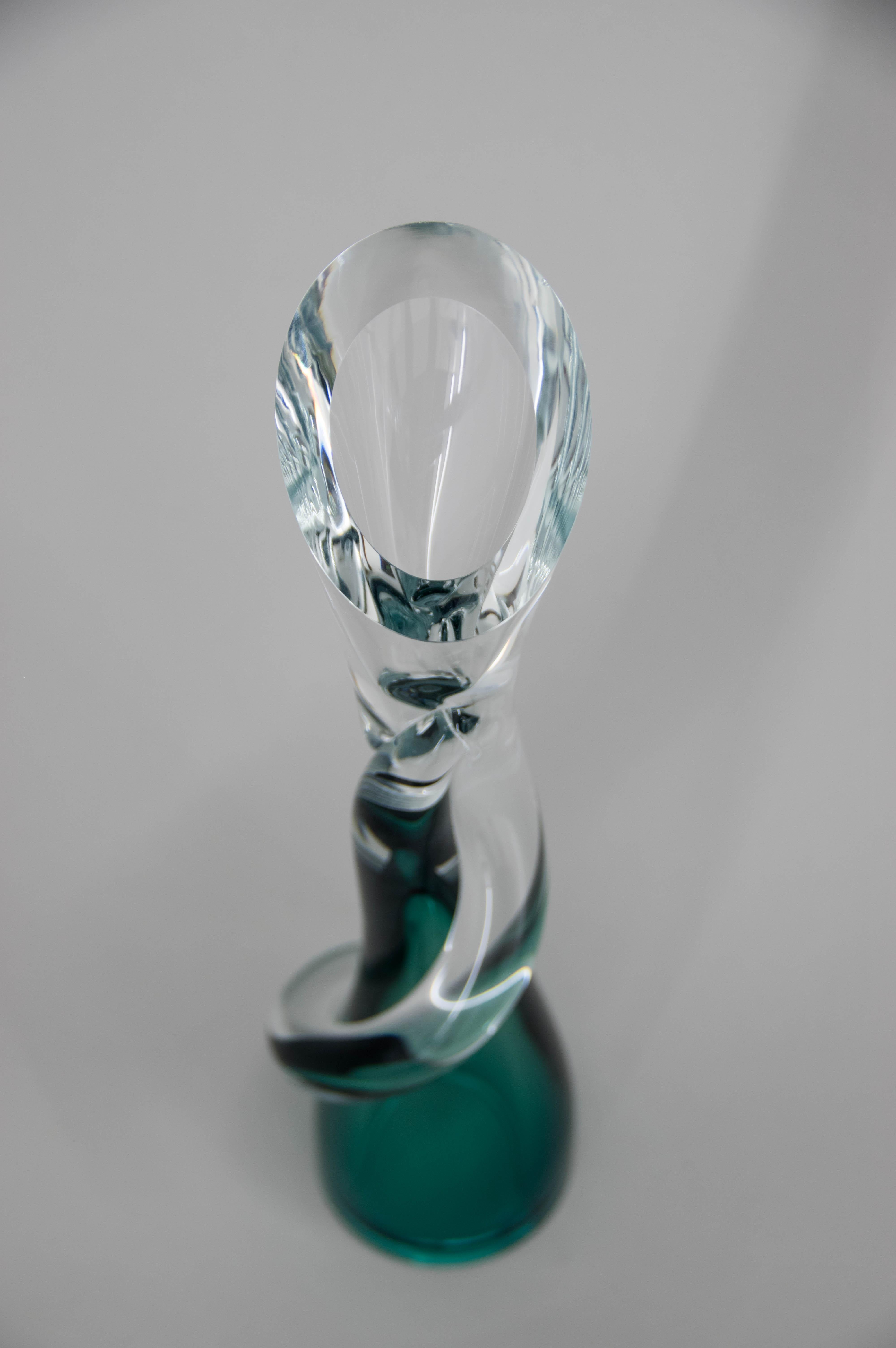Art Glass Vase, Czechoslovakia, 1960s For Sale 3