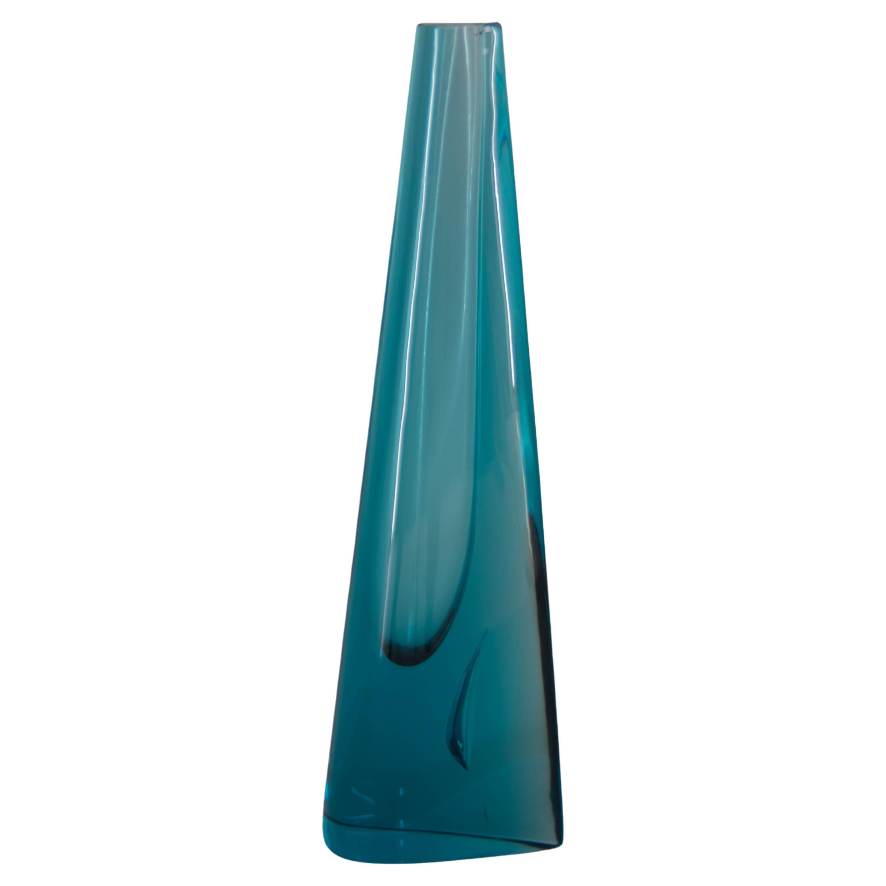 Art Glass Vase, Czechoslovakia, 1960s For Sale