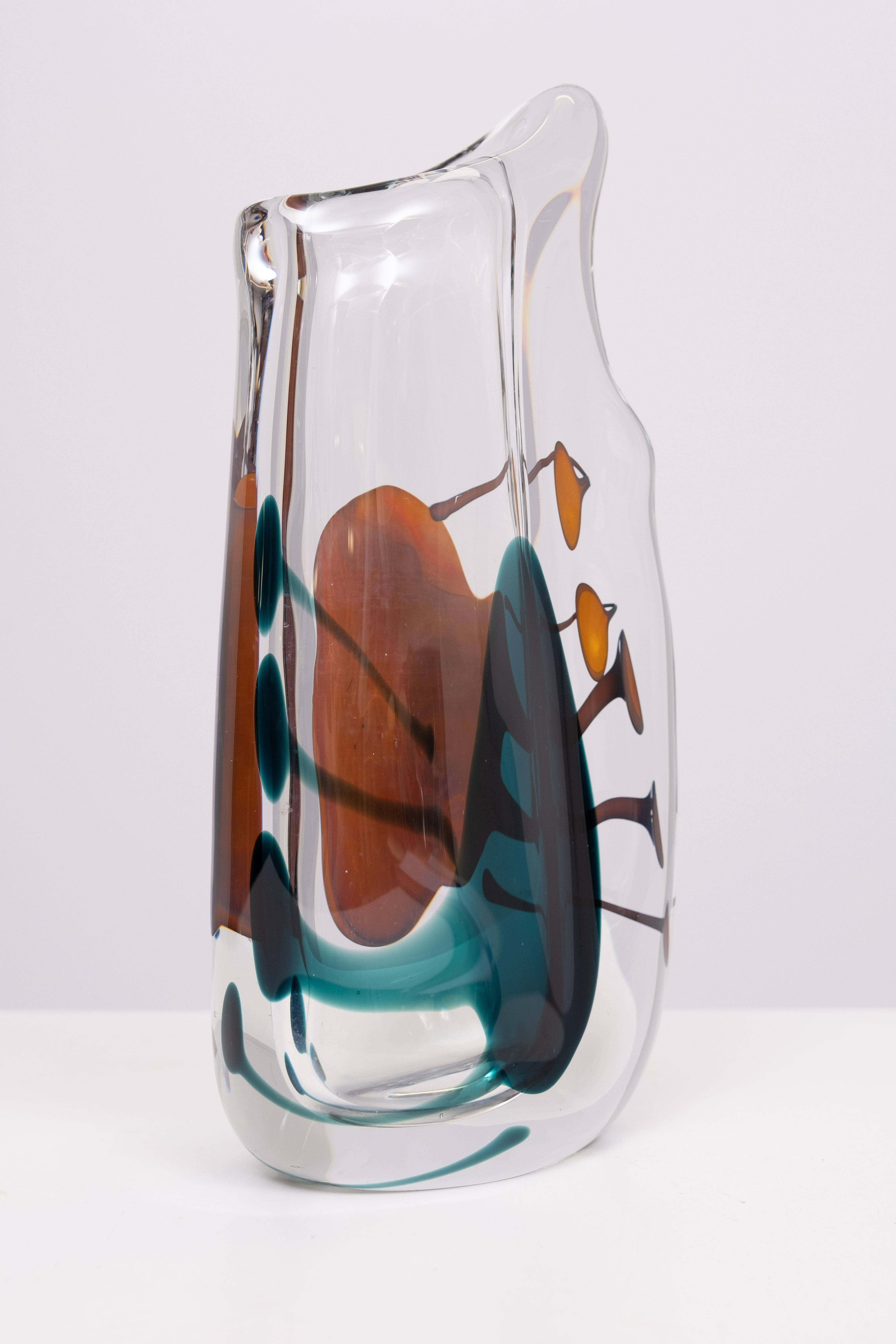 Vaso in vetro artistico Floris Meydam  Paesi Bassi anni '70 in vendita 3