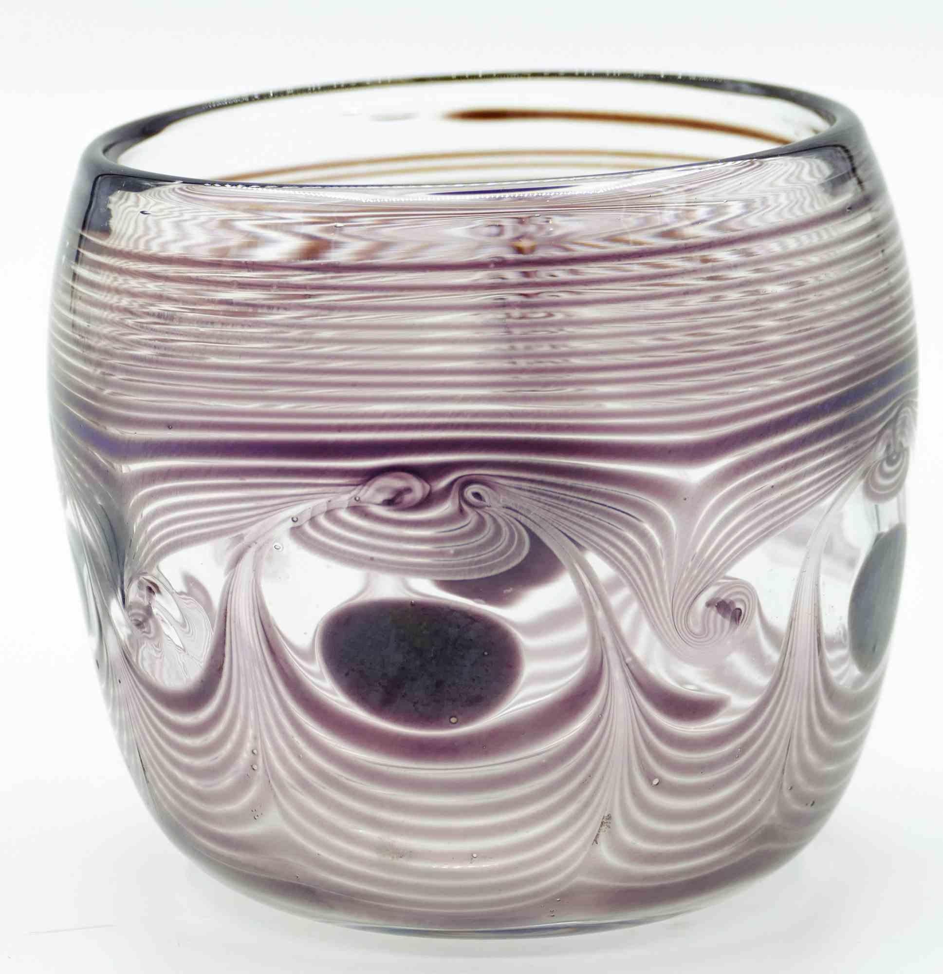 Italiano Vaso in vetro artistico, Italia, 1987 in vendita