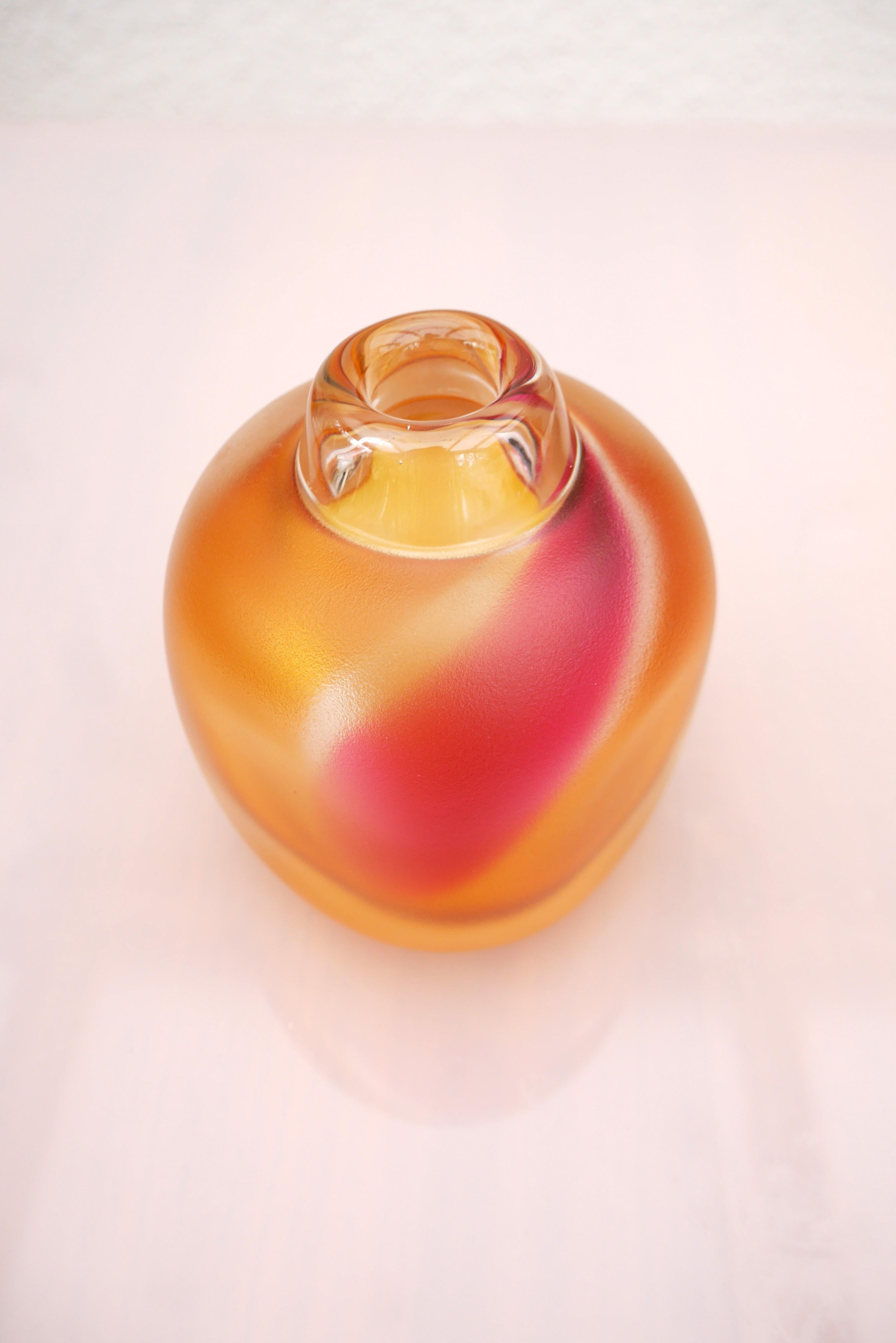 Art glass vase, Kosta Royal Art Collellection, hand made by Göran Wärff, Sweden For Sale 1