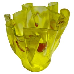 Art Glass Vase. Style Johann Loetz Witwe, Klostermühle, around 1930s.