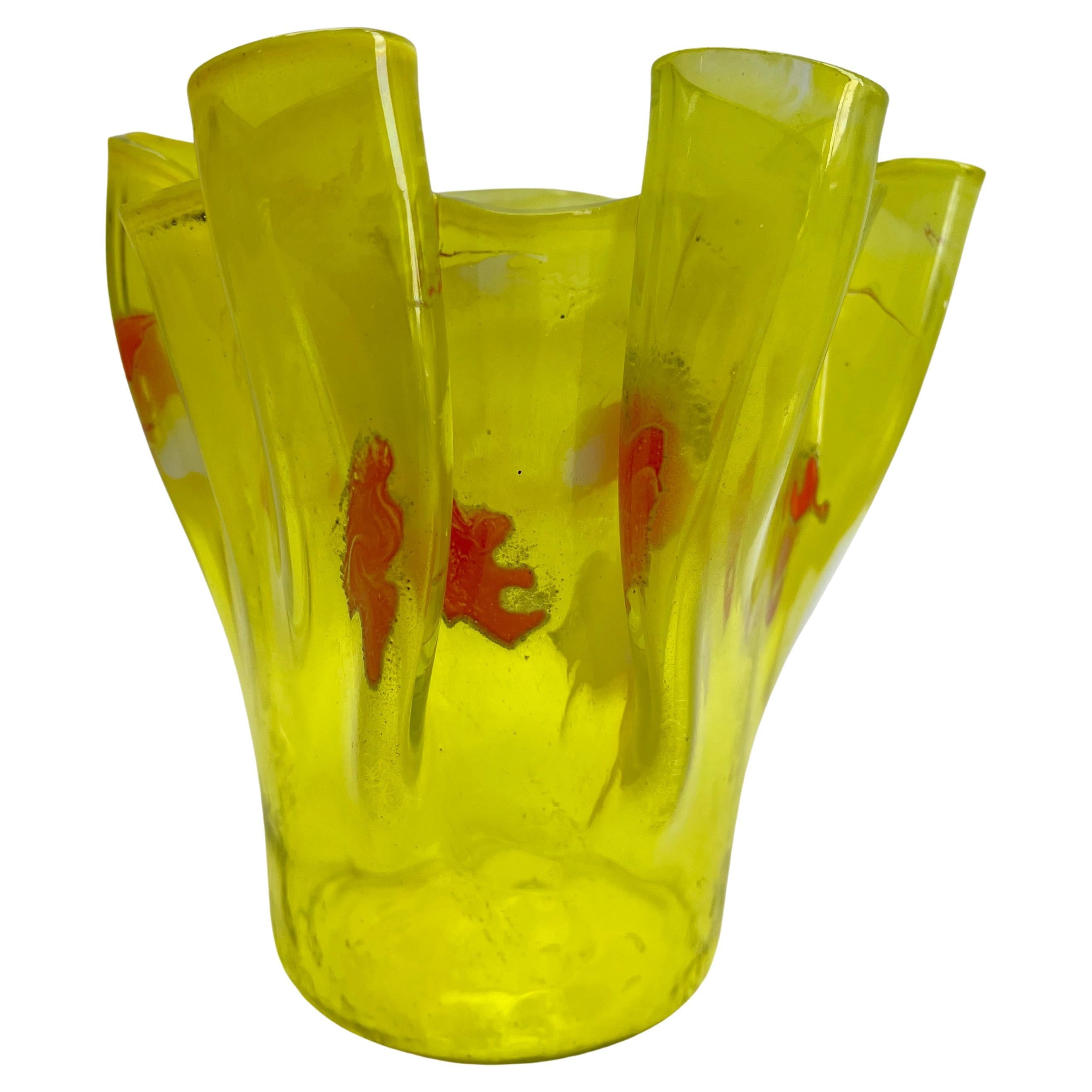 Art nouveau Vase en verre d'art. Style Johann Loetz Witwe, Klostermühle, vers les années 1930. en vente