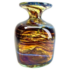 Art Glass Vase, Style of WMF in Germany, 1950s Style Karl Wiedmann